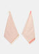 2-Pack patterned tea towels in cotton_0