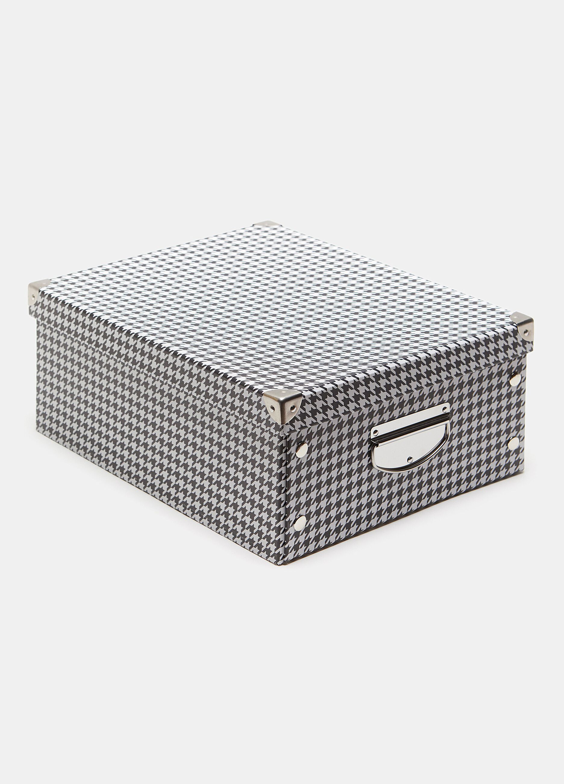 Bauletto per l'armadio in fantasia pied de poule_0