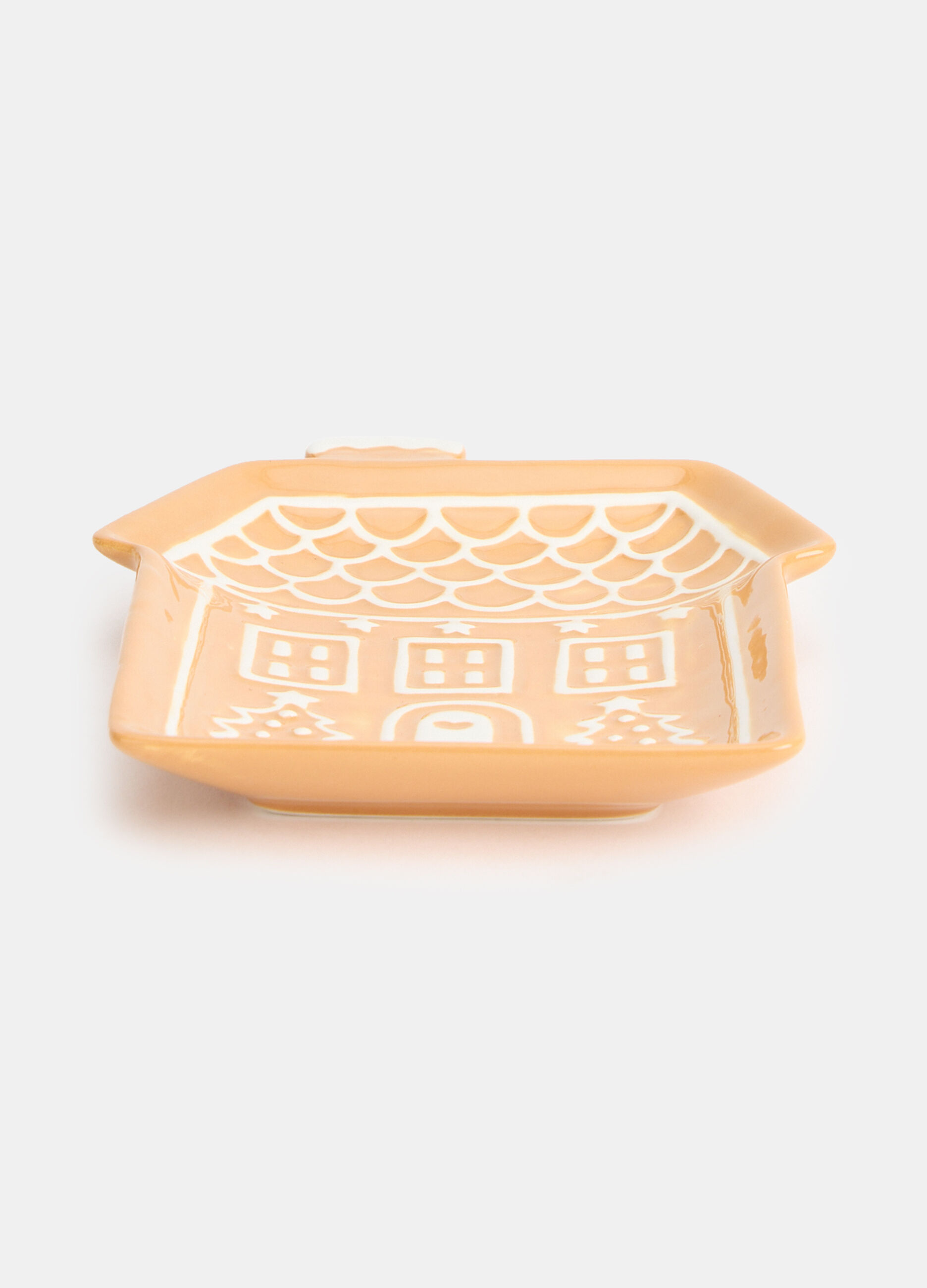 Vassoio casetta di pan di zenzero in ceramica_1