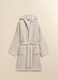 Garment-dyed bathrobe in 100% waffle cotton Made in Portugal_1