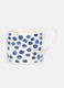 Tazza bassa e rotonda in ceramica a pois_0