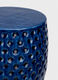 Seduta metallica blu texturizzato_1