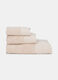 Telo doccia in cotone con fascia liscia_0