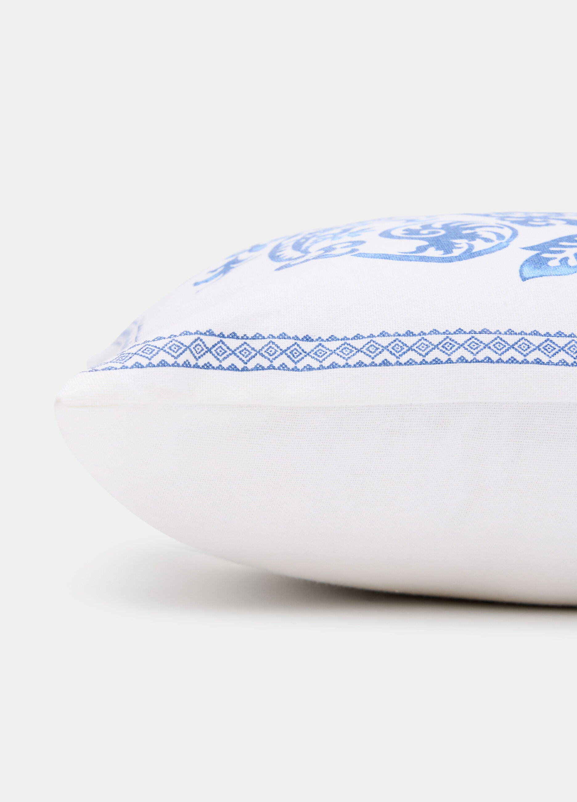 Rectangular filled cushion in printed cotton_1