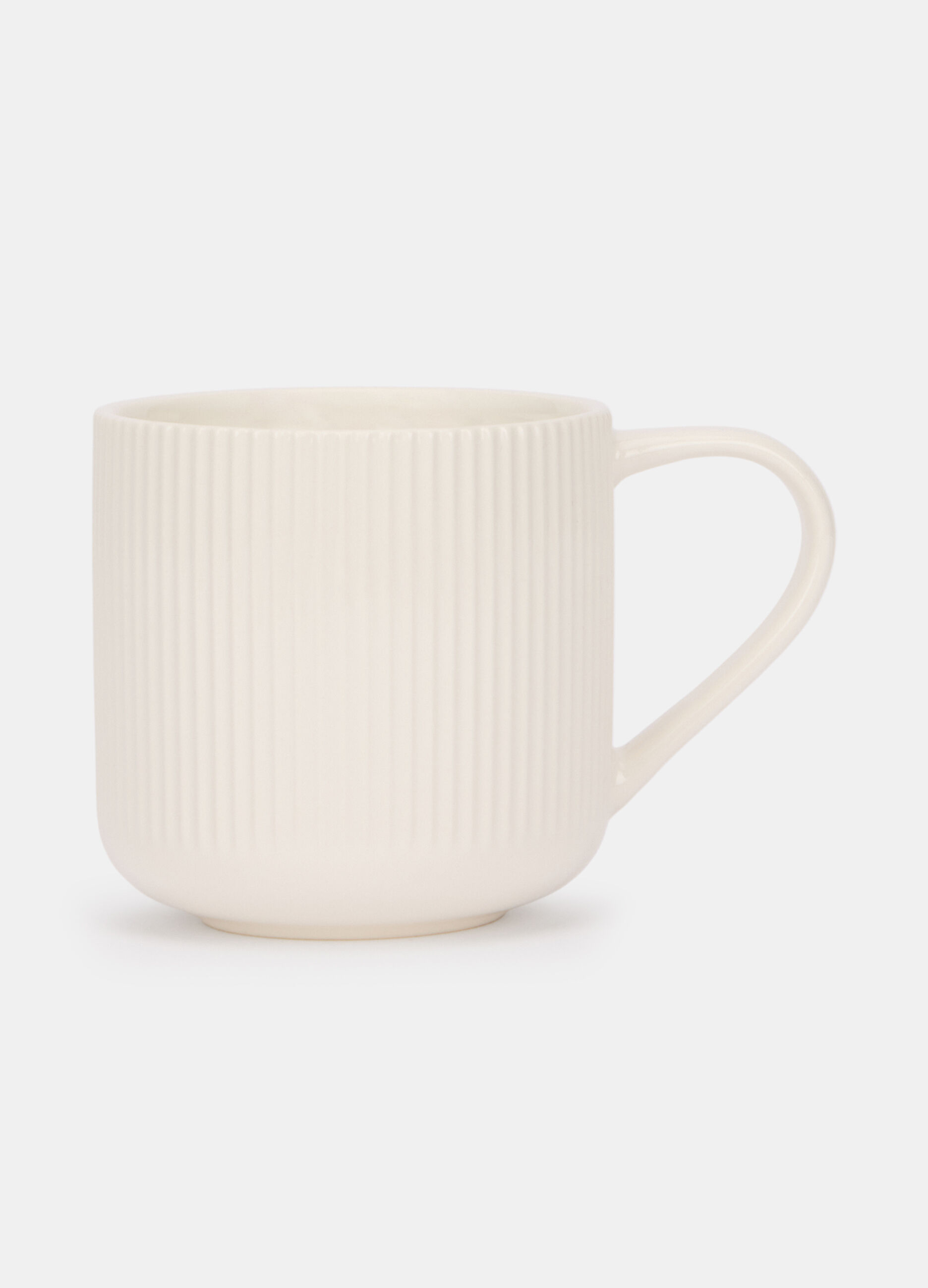Tazza mug in ceramica con scanalature_0