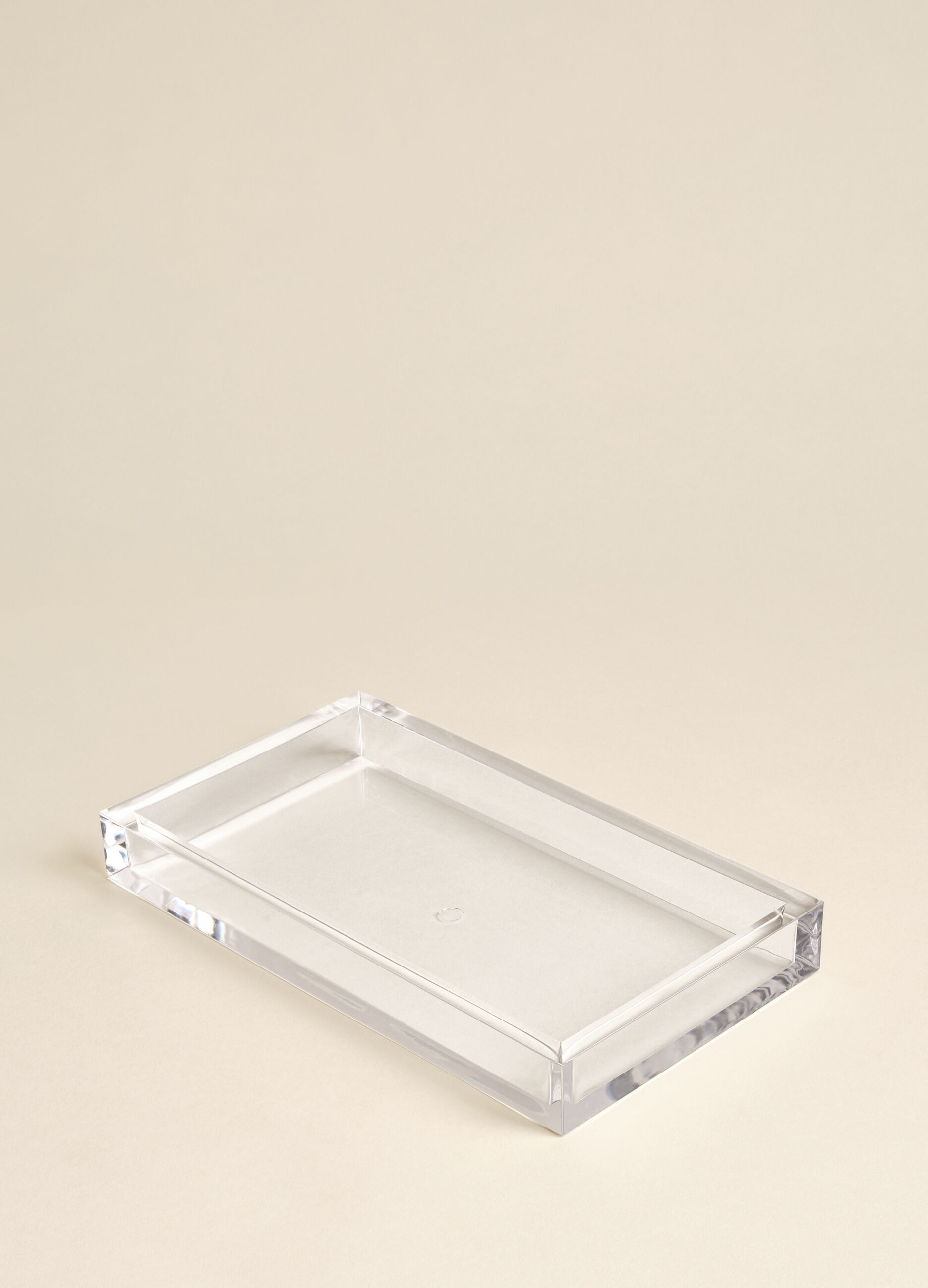 Vassoio rettangolare in plastica da bagno