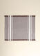 Rectangular table mat in cotton with fringe trim_1