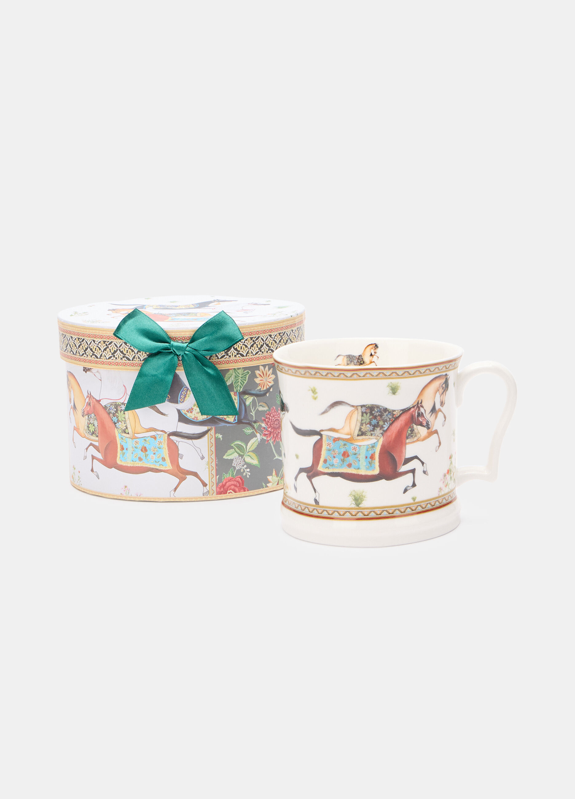 Tazzone con stampa cavalli_0