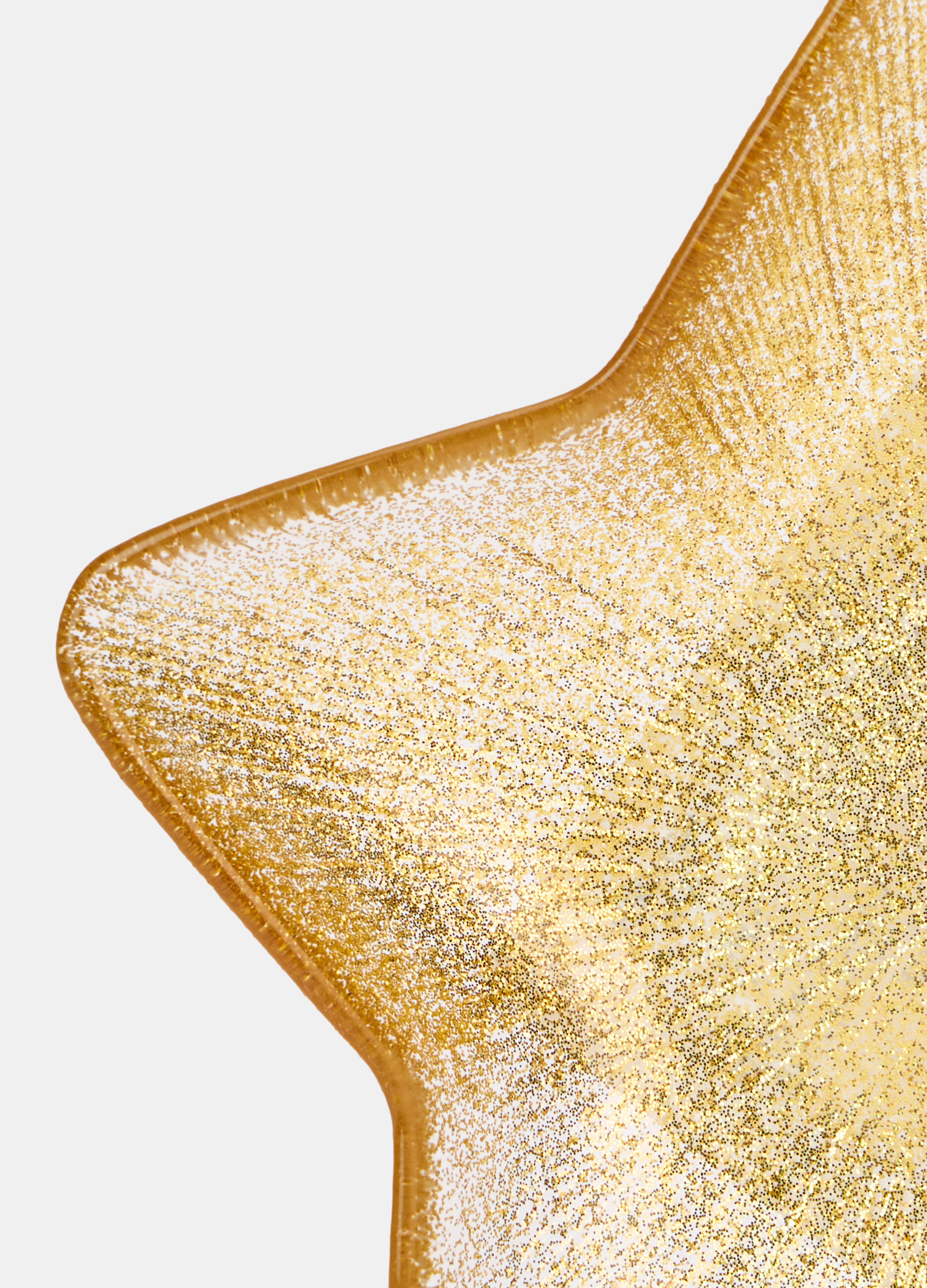 Ciotola a stella grande in vetro dorato_1