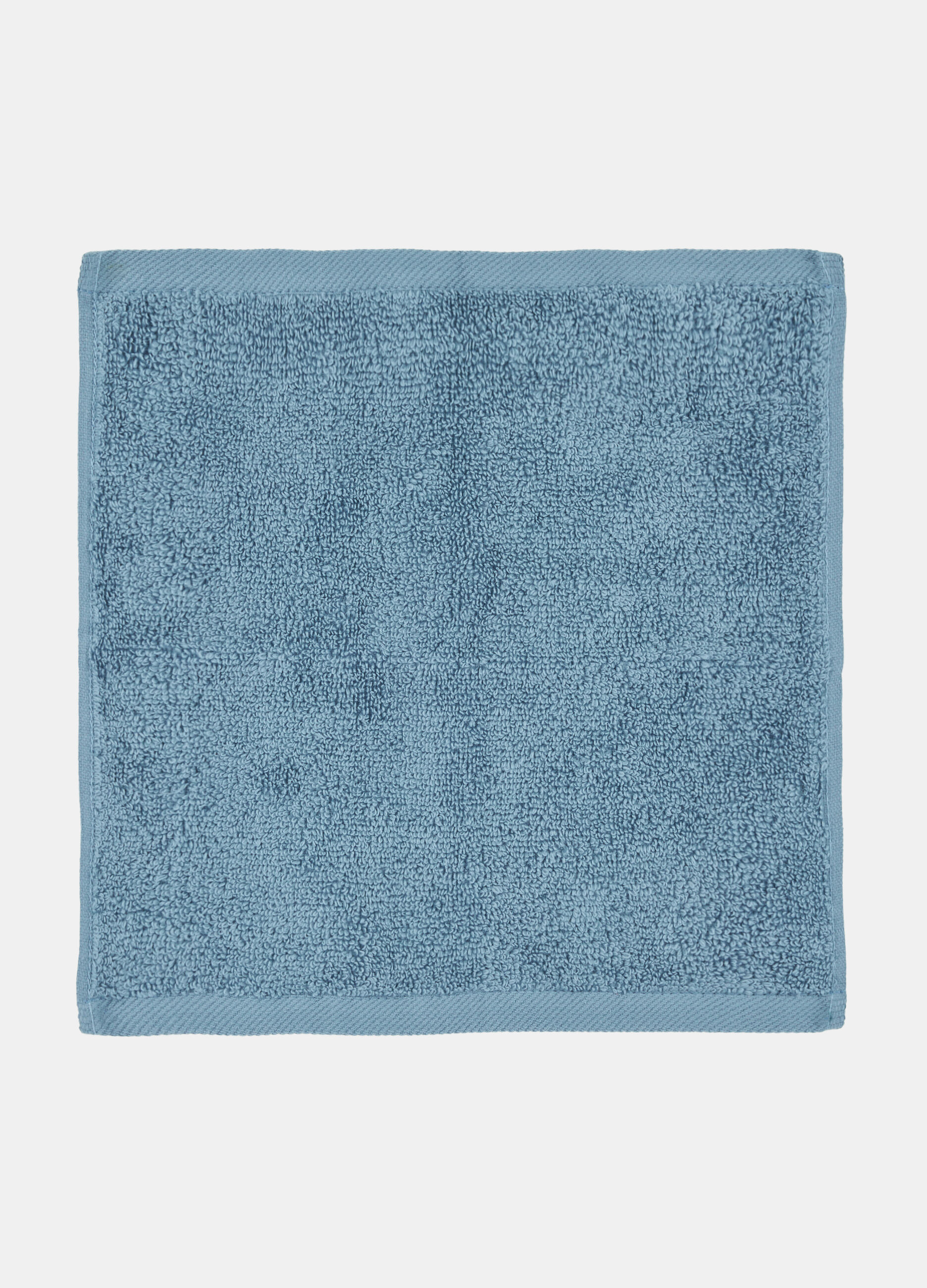 Set of 6 two-tone face towels