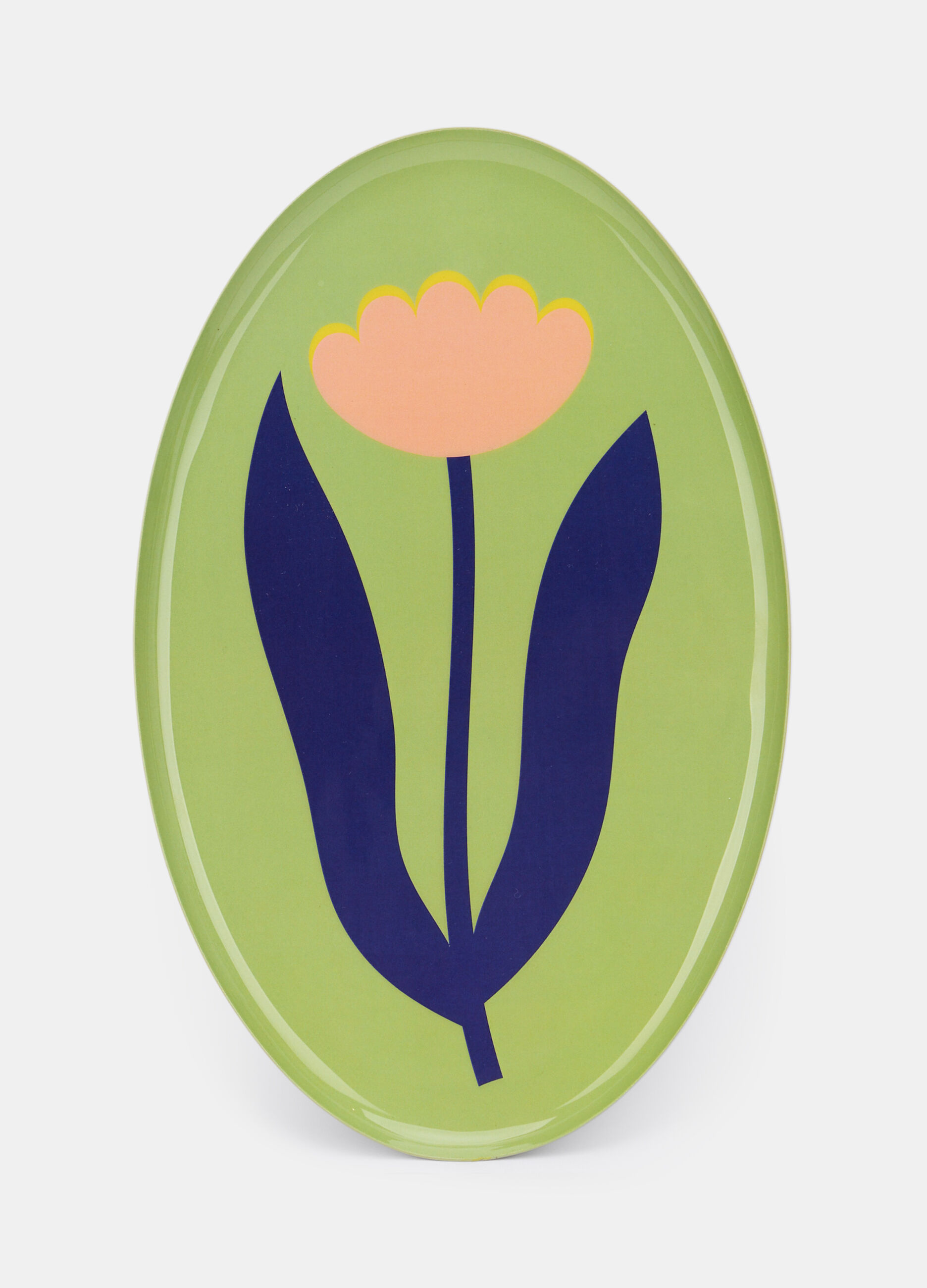 Vassoio ovale con tulipano_0