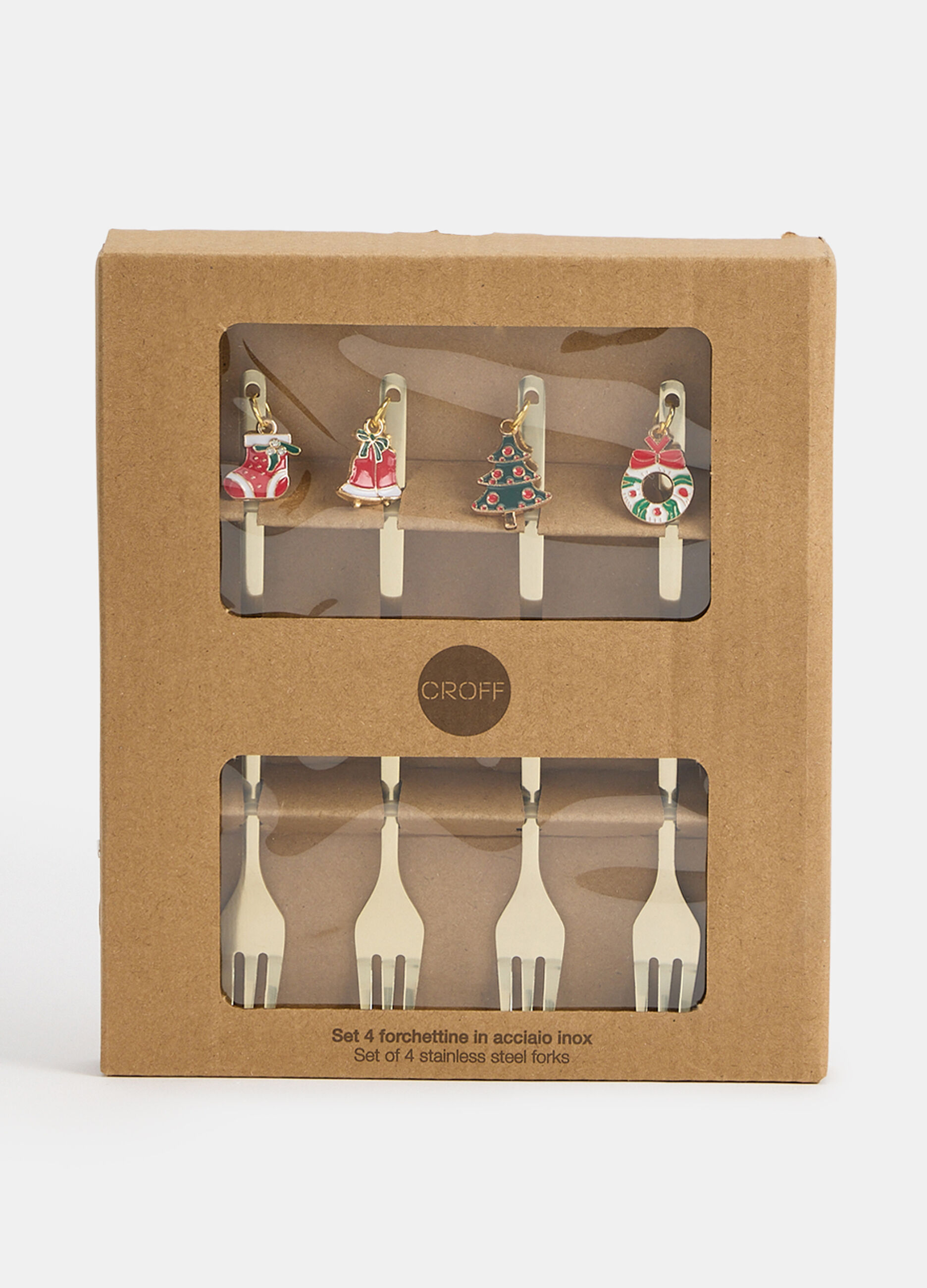 4 pack forchettine natalizie in acciaio inox_1