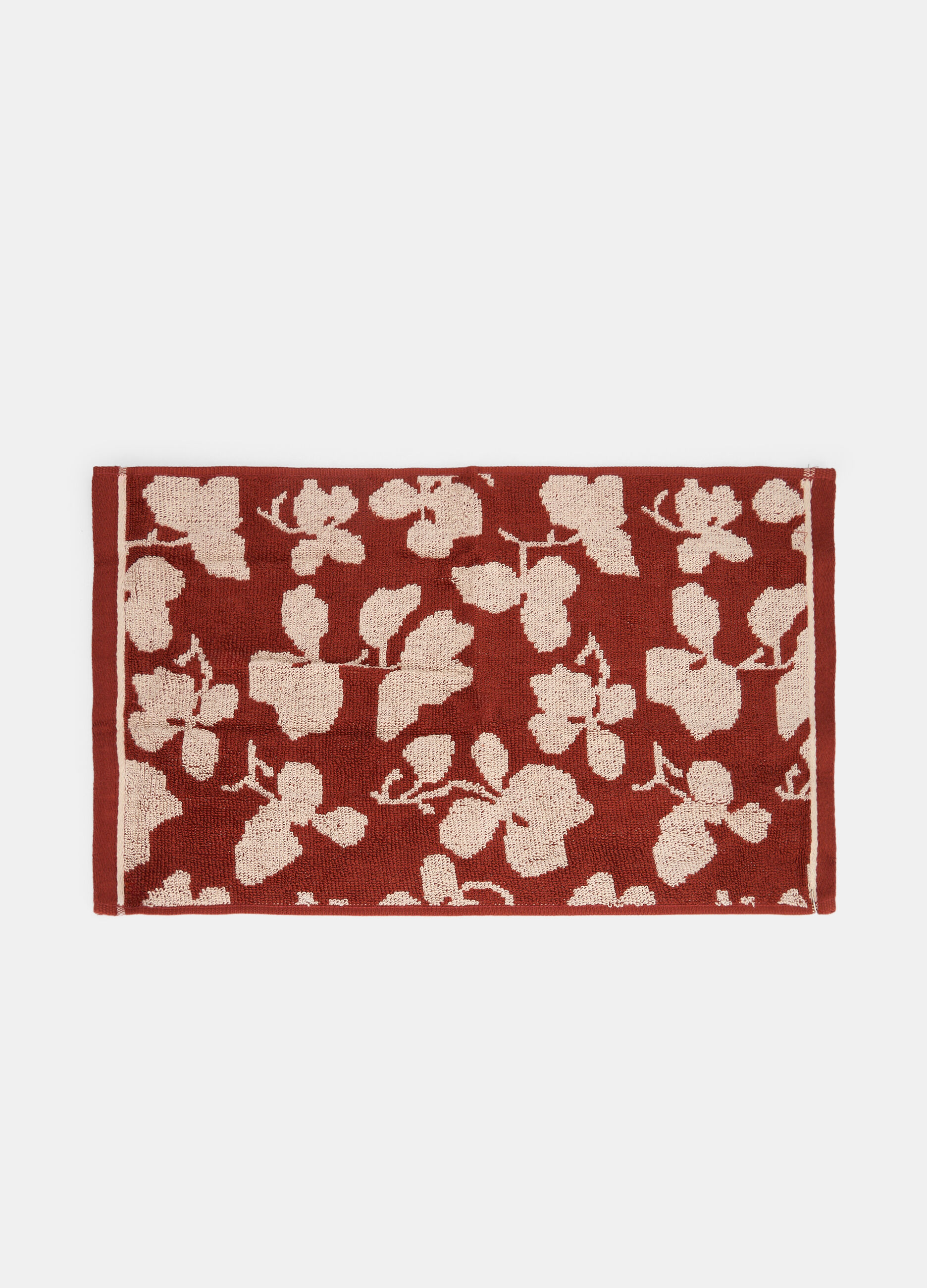 Asciugamano ospiti in spugna effetto jacquard