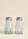 Salt + pepper set in recycled glass Made in Spain_1