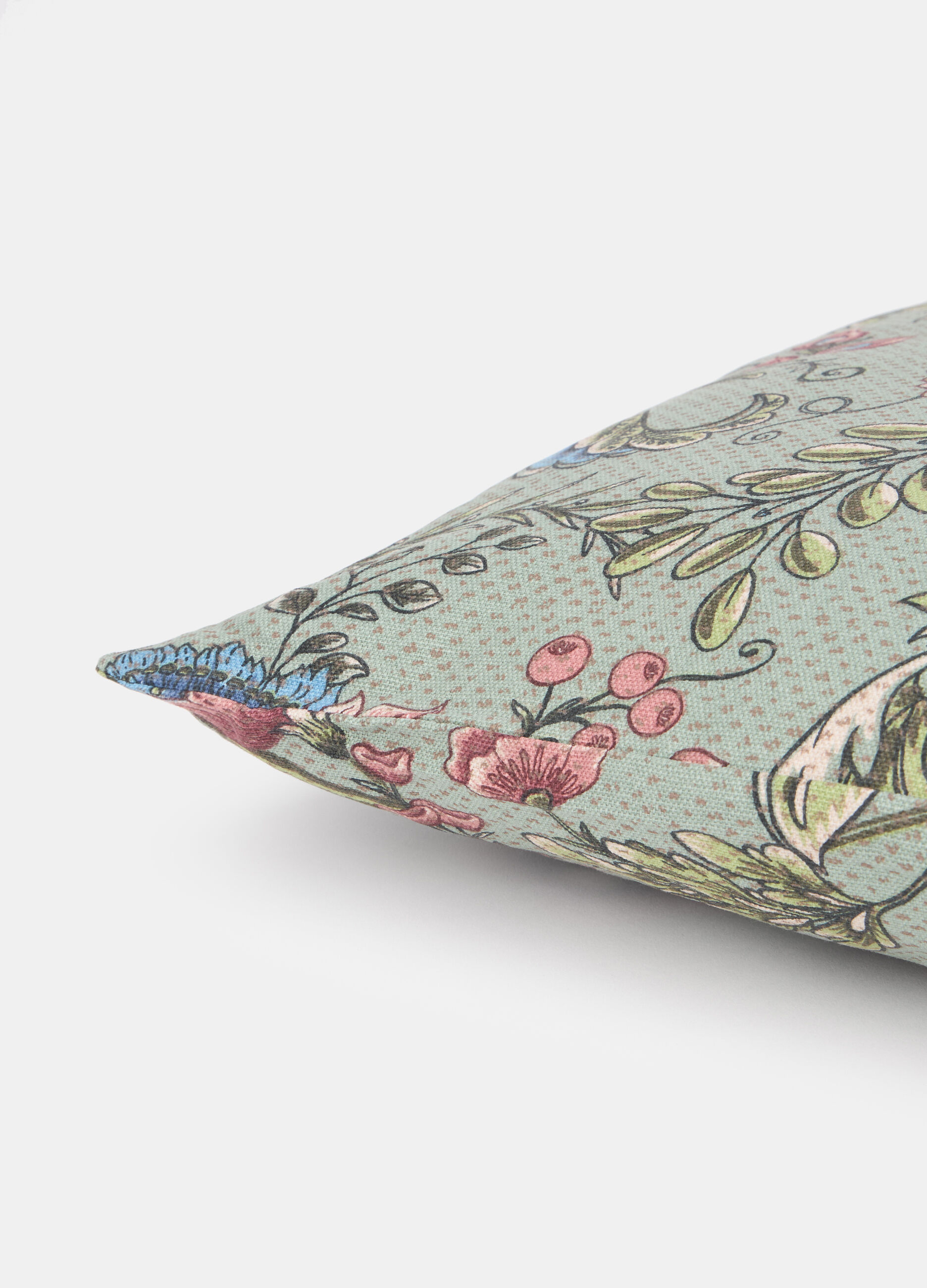 Cuscino quadrato con stampa a fiori_1
