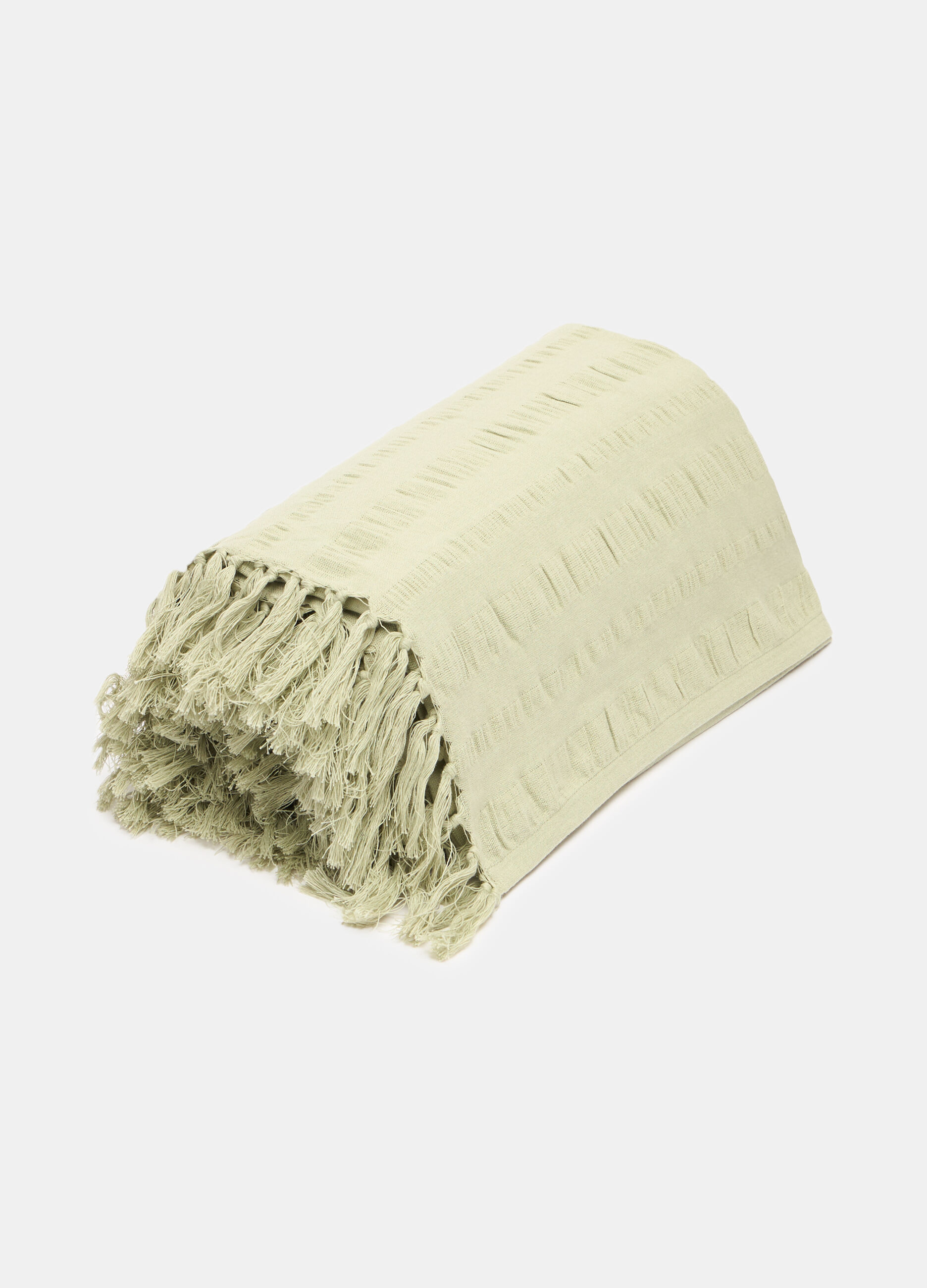 Coperta singola in cotone seersucker_1