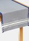 Ribbed table runner in 100% cotton_0