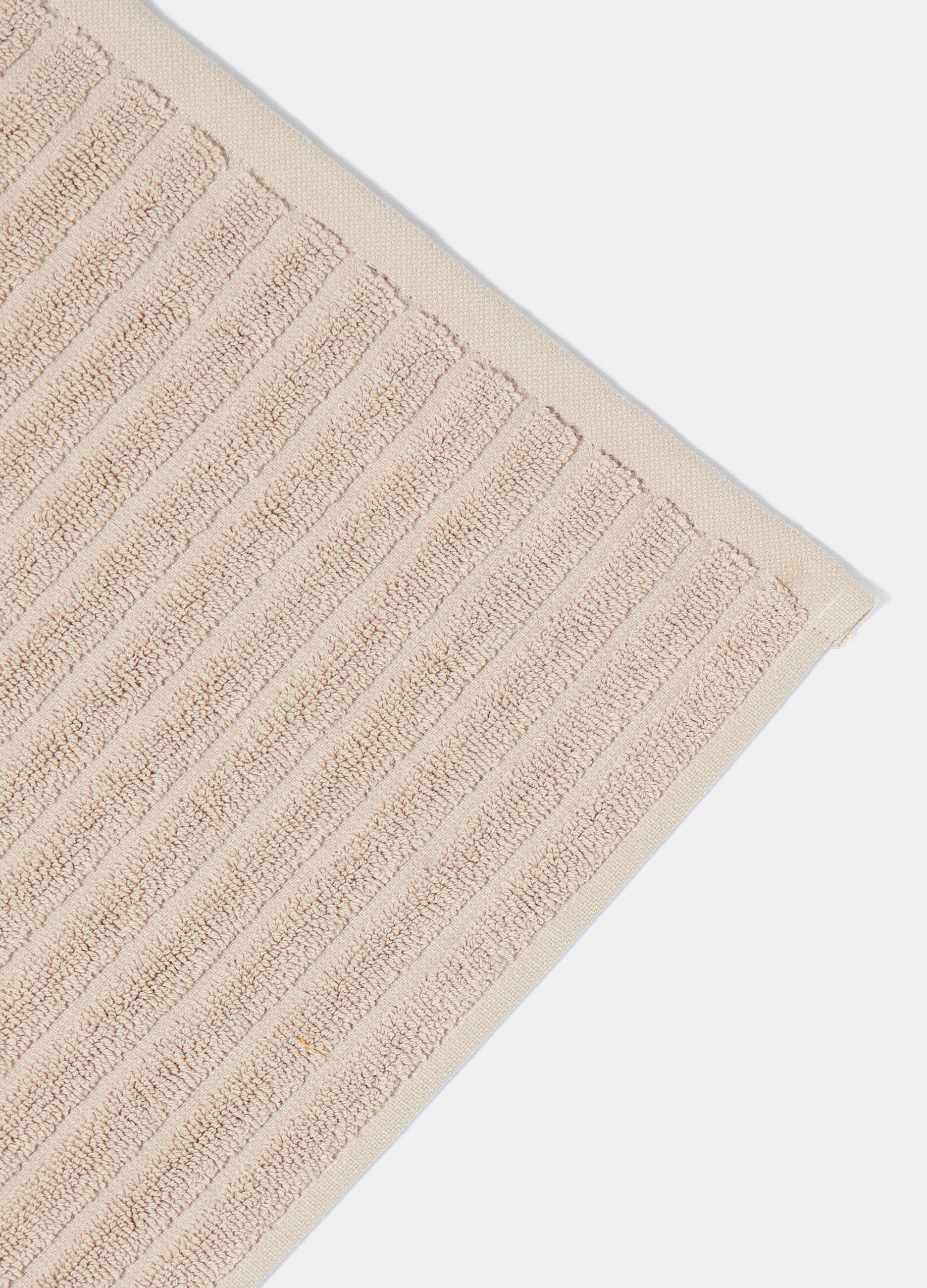 Tappeto in puro cotone jacquard a righe Made in Portugal