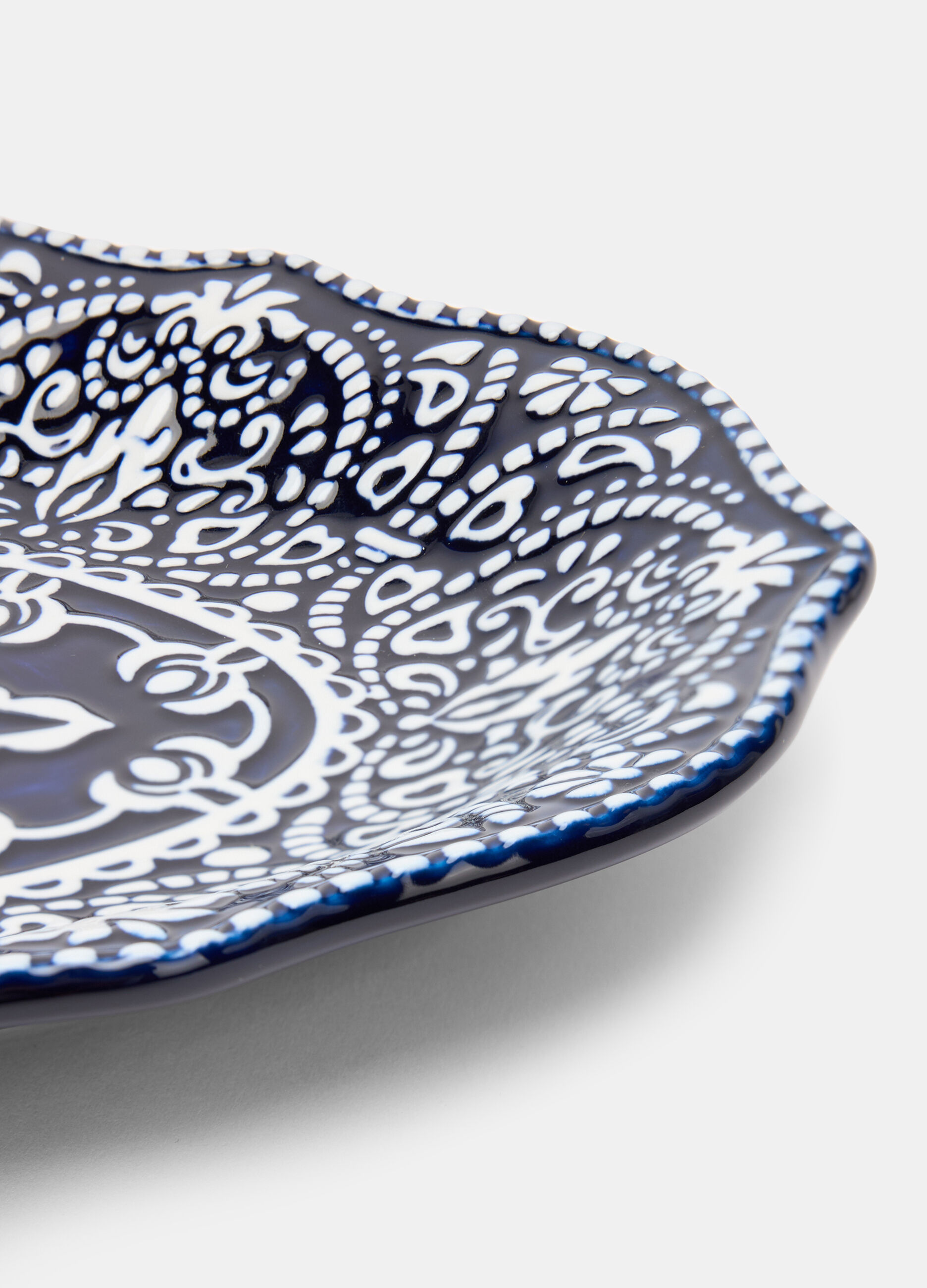 Piatto da portata in ceramica decorata_1