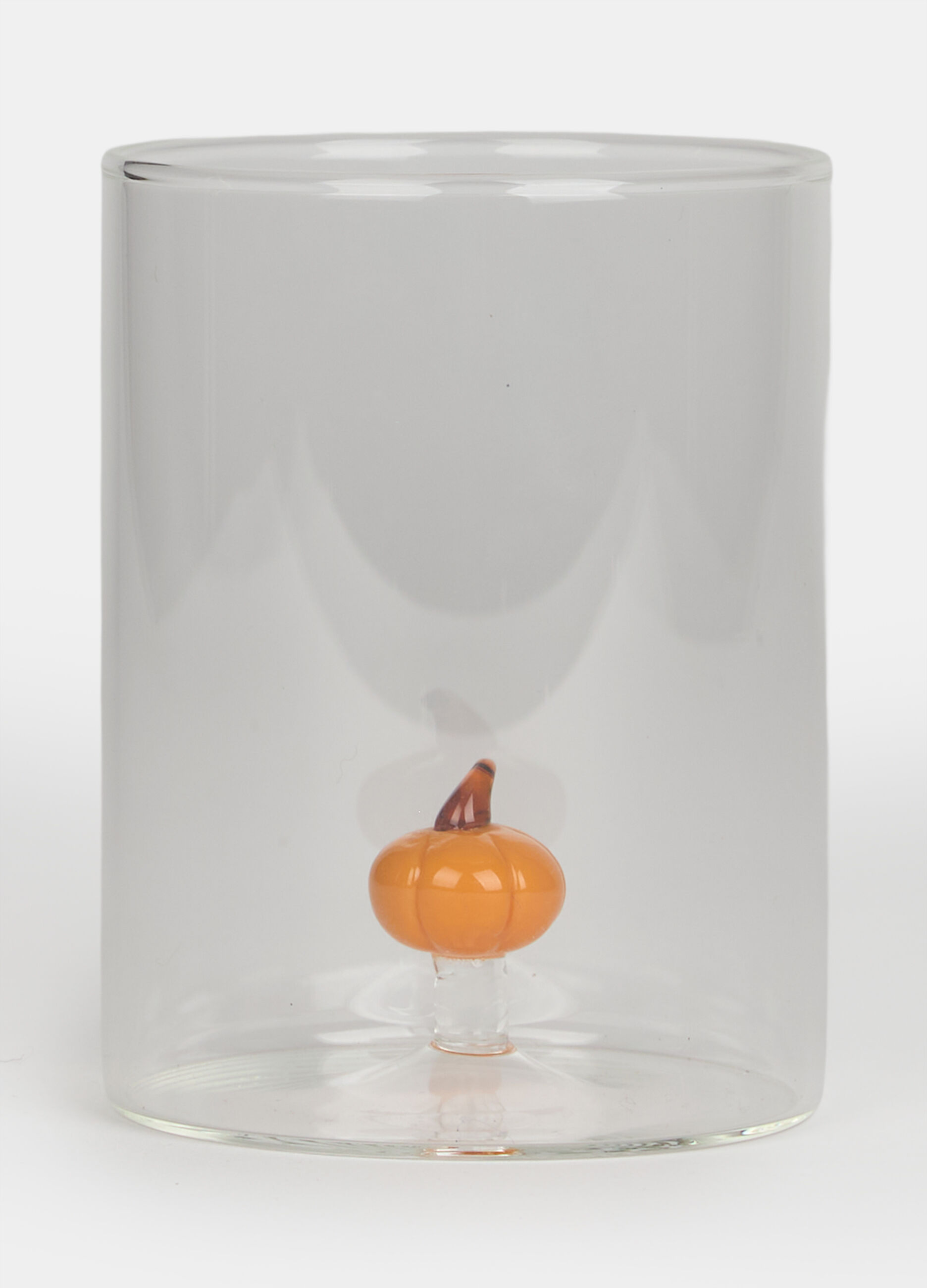 Bicchiere con zucchetta decorativa