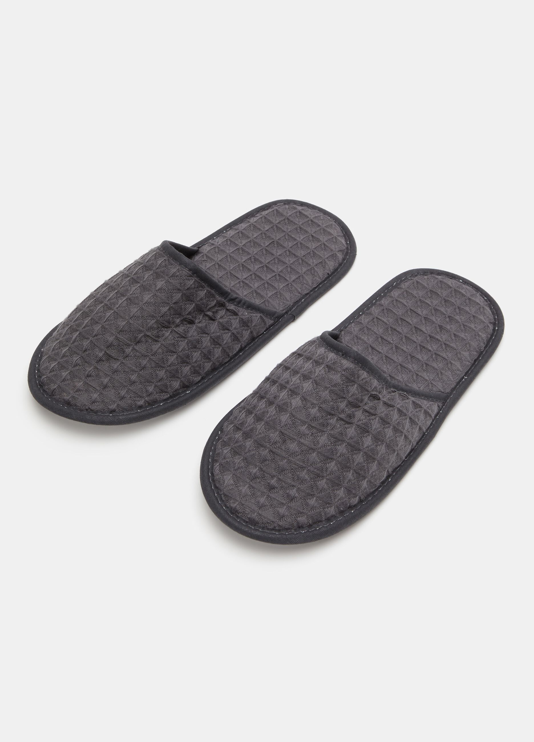 Ciabatte a nido d'ape in puro cotone_0