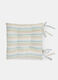 Square seat pad with stripes_0