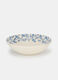Piatto fondo da minestra con cornice floreale blu_0