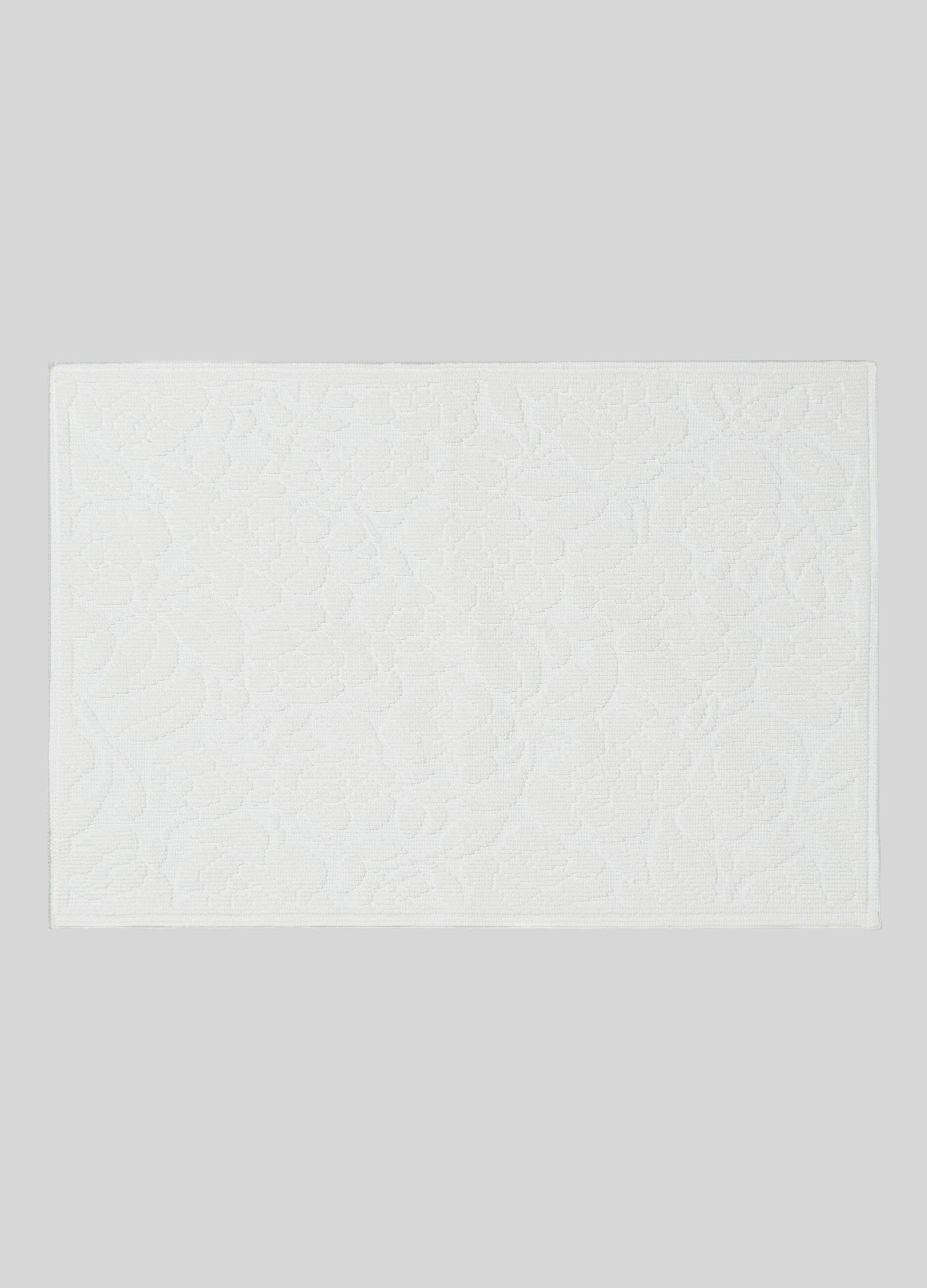 Tappeto in puro cotone jacquard Made in Portugal_0