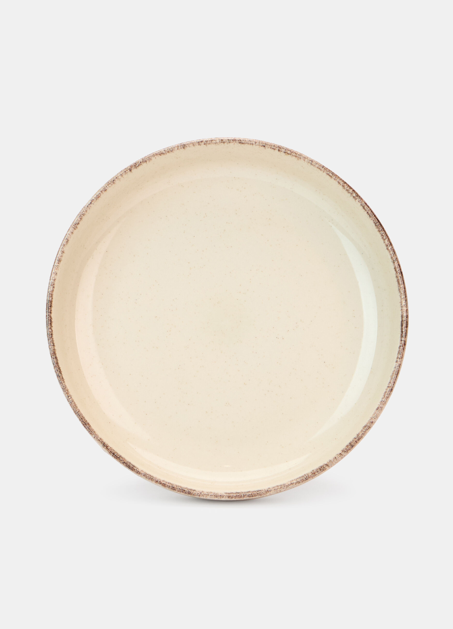 Piatto fondo in ceramica con bordo_0