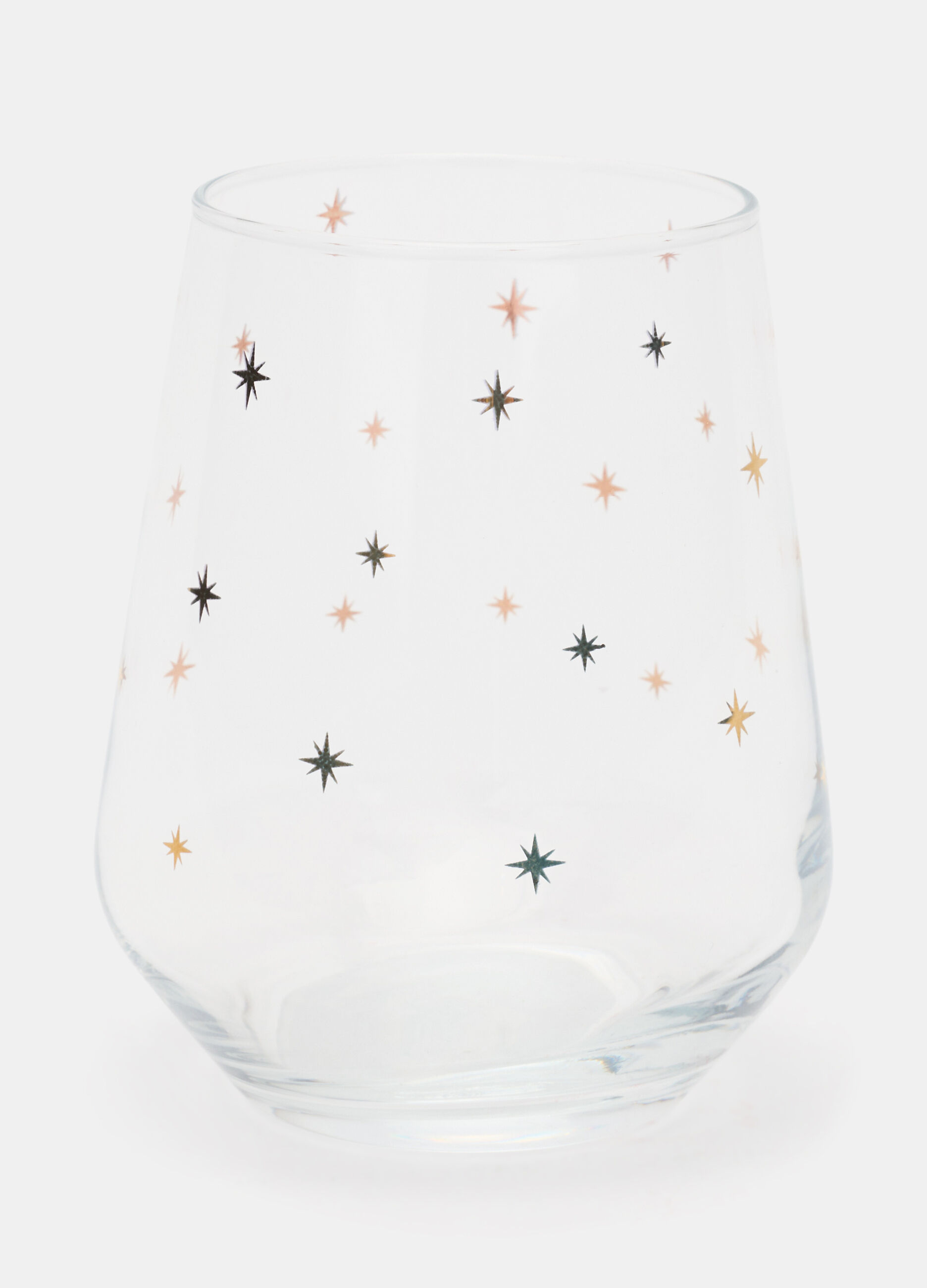 Bicchiere con stelle dorate_0