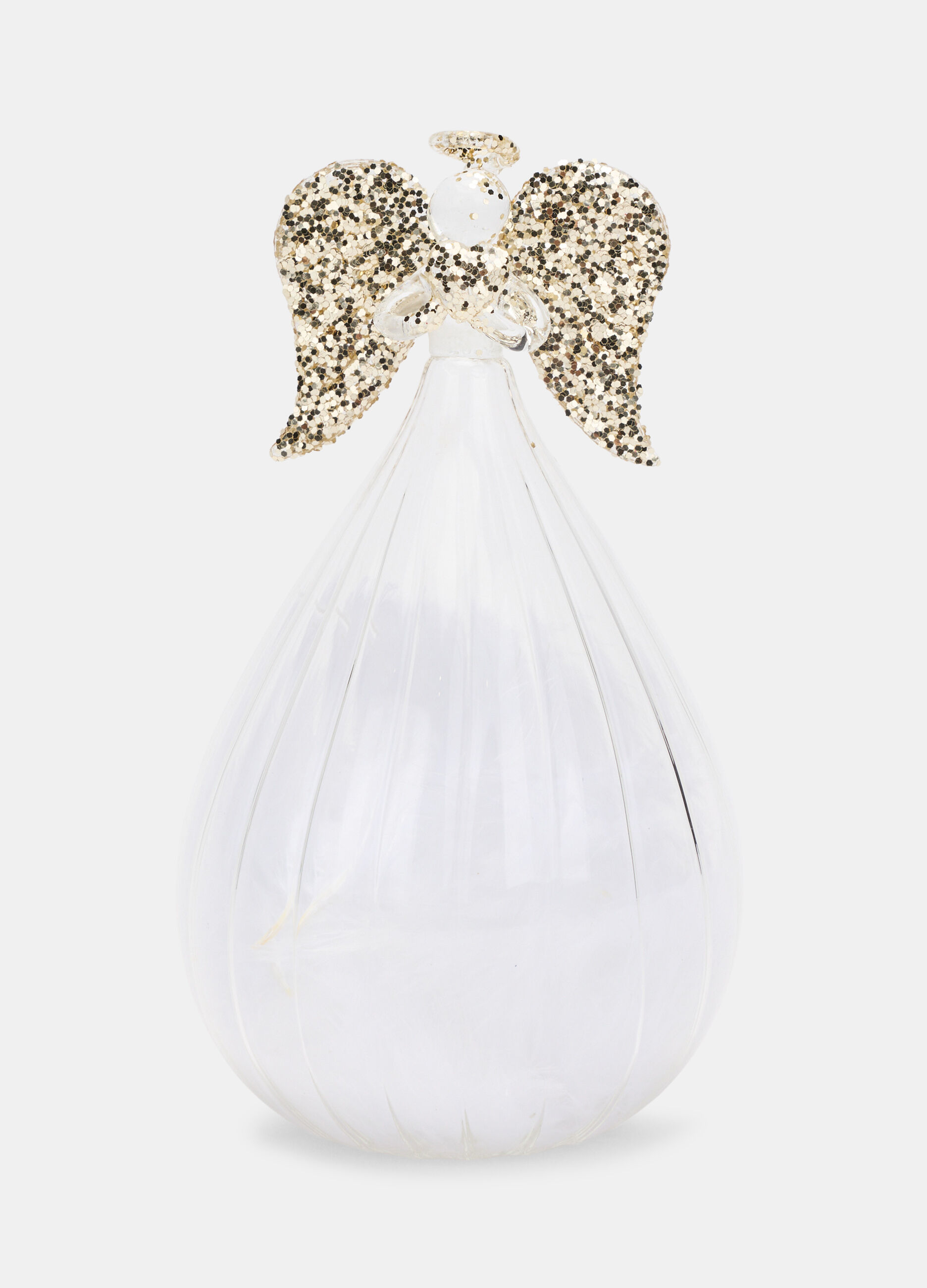 Ornamento angelo grande in vetro_0