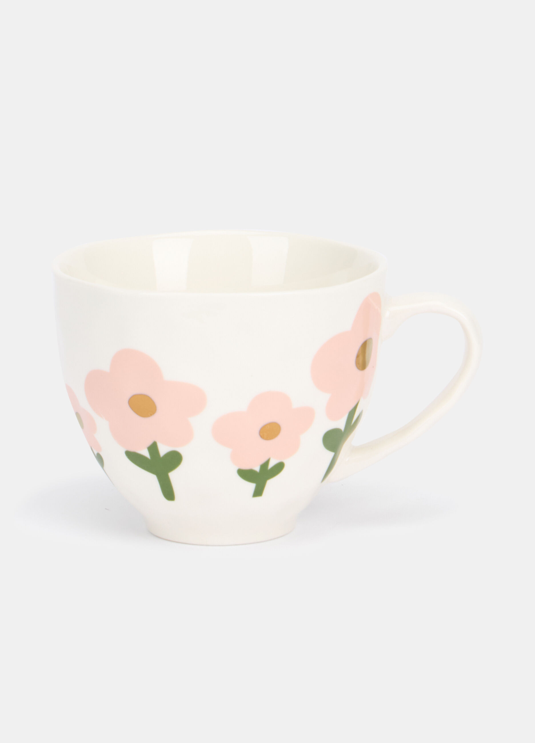 Tazza mug in ceramica a fiori_0
