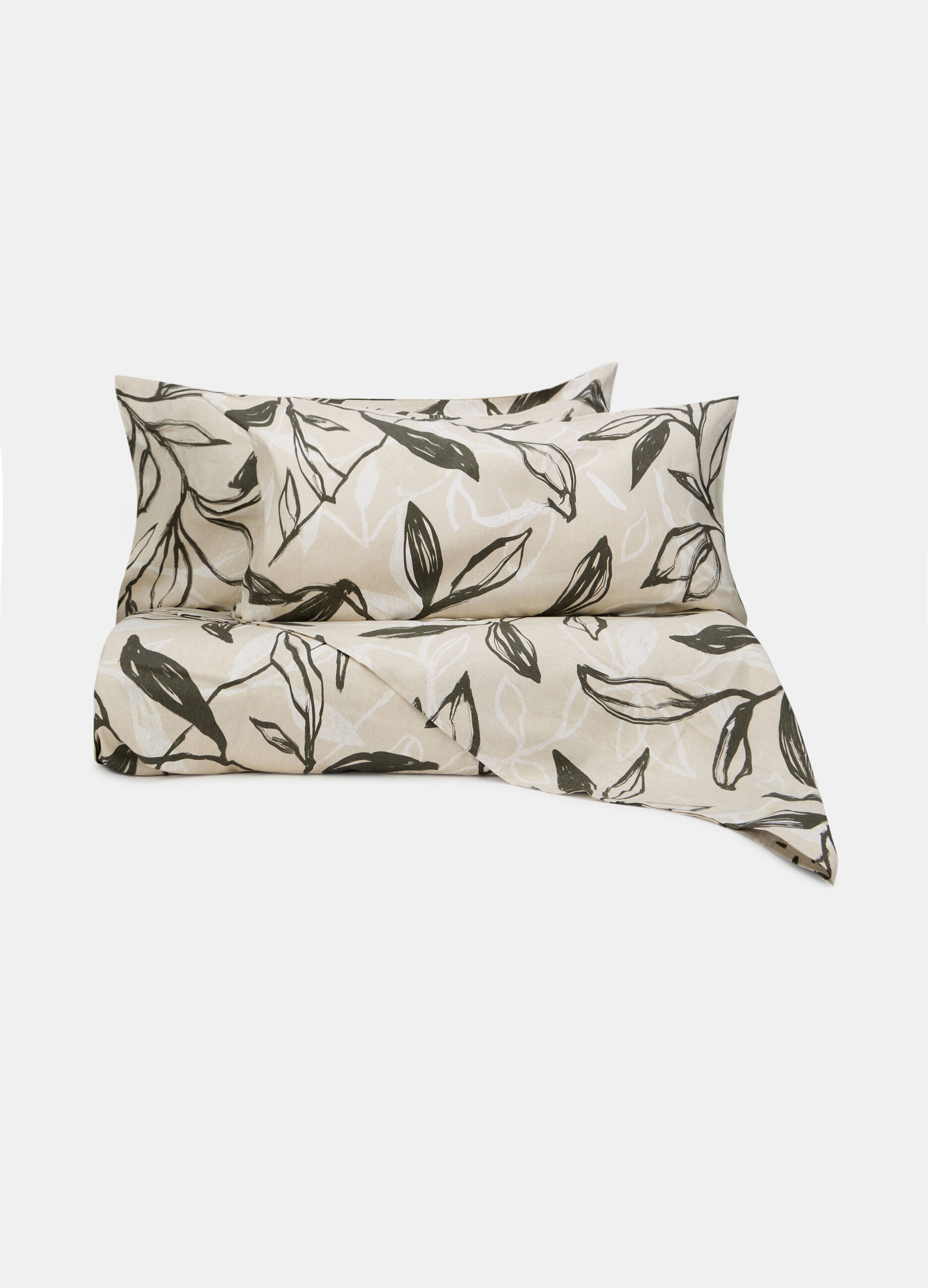 Parure lenzuolo matrimoniale in cotone e bamb&ugrave;_0