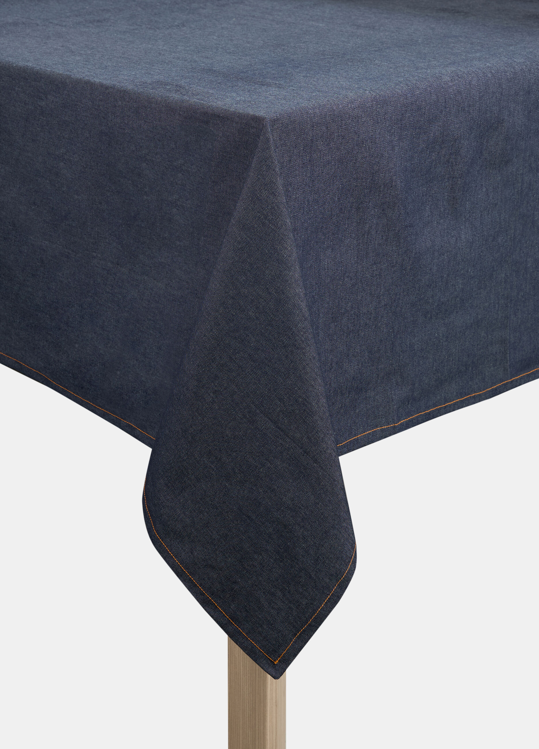 Tovaglia 6 posti in puro cotone effetto denim_0