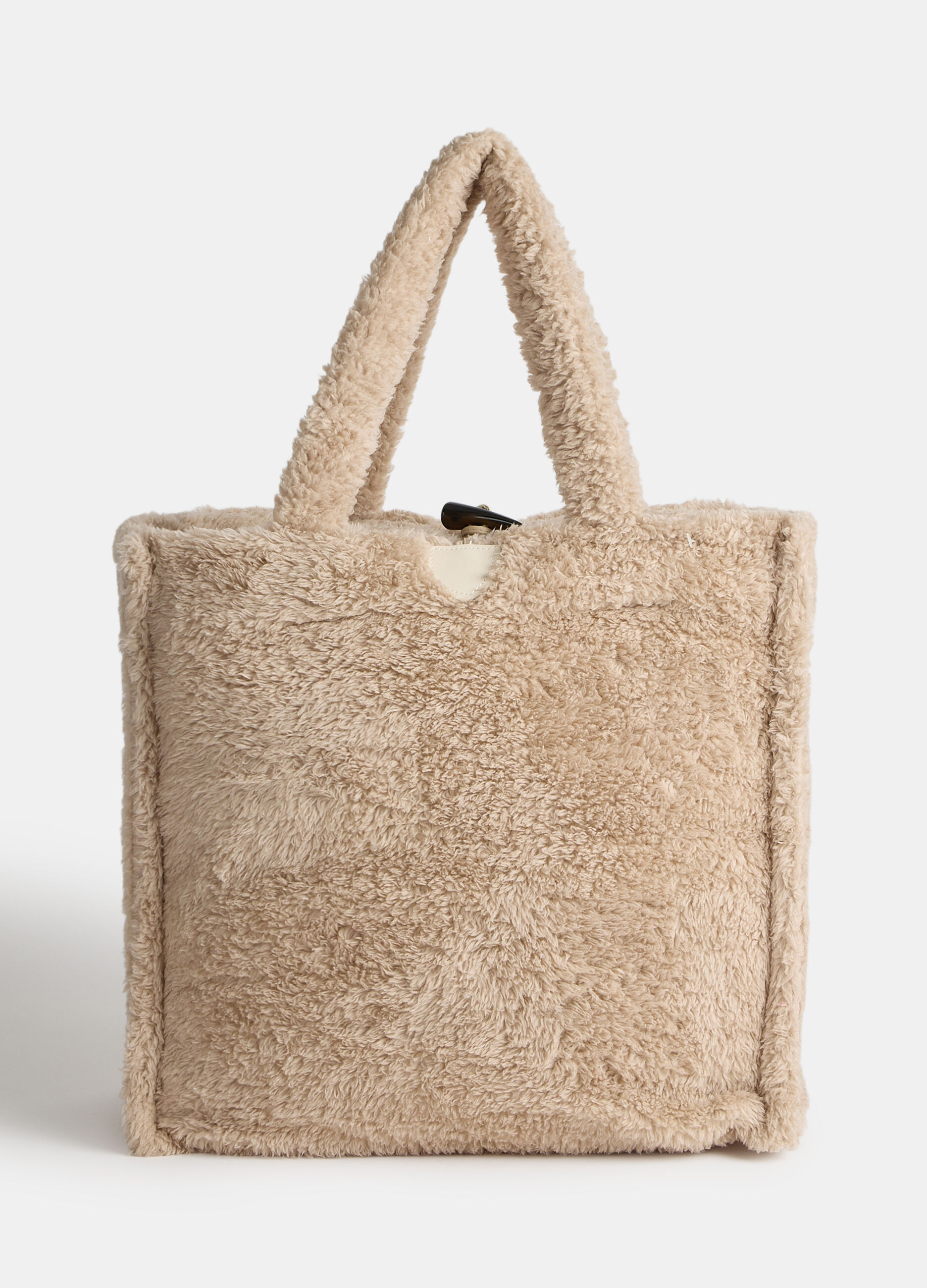 Plaid in peluche con shopper_0