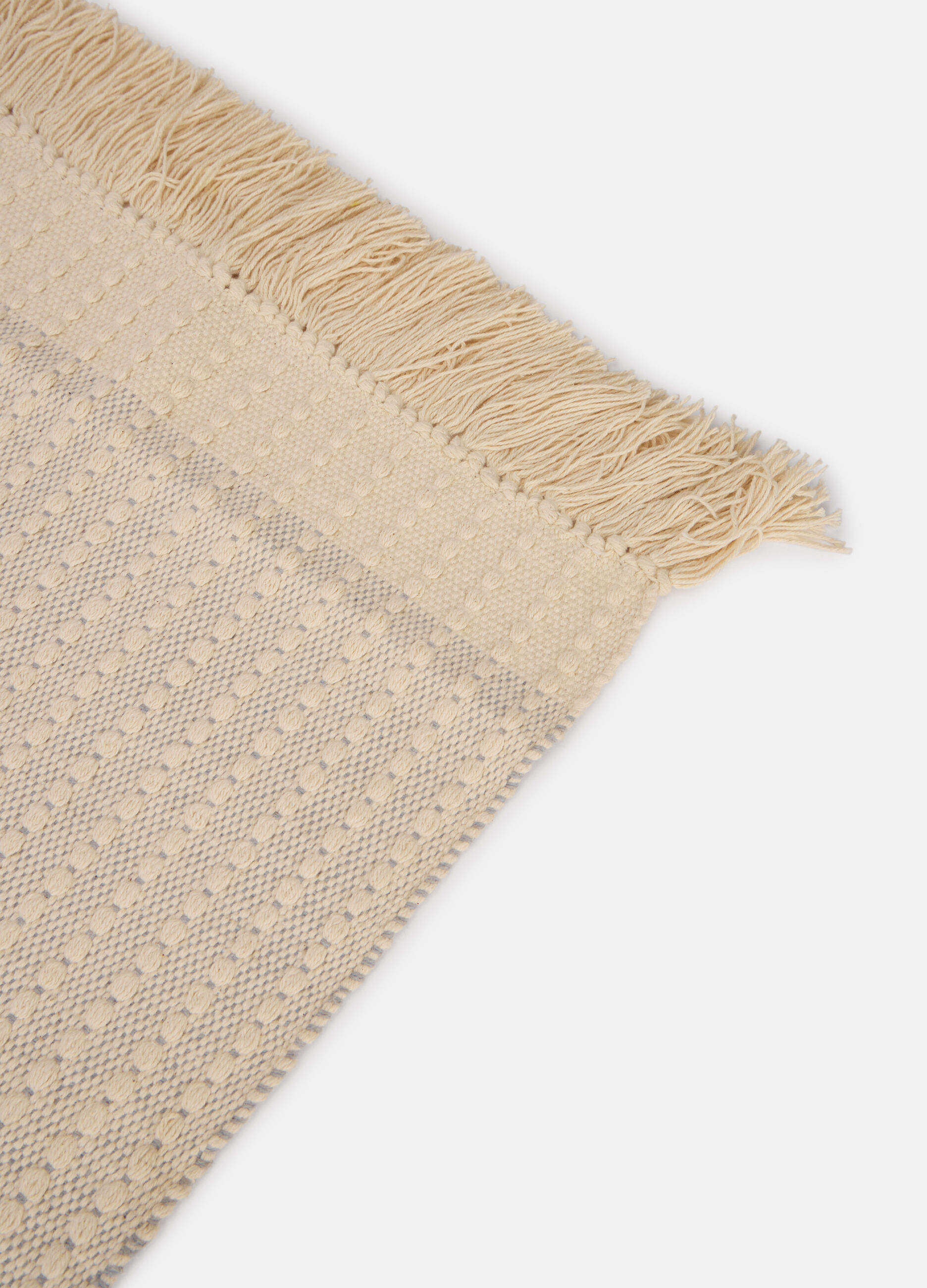 Tappetino da cucina in cotone con frange_1