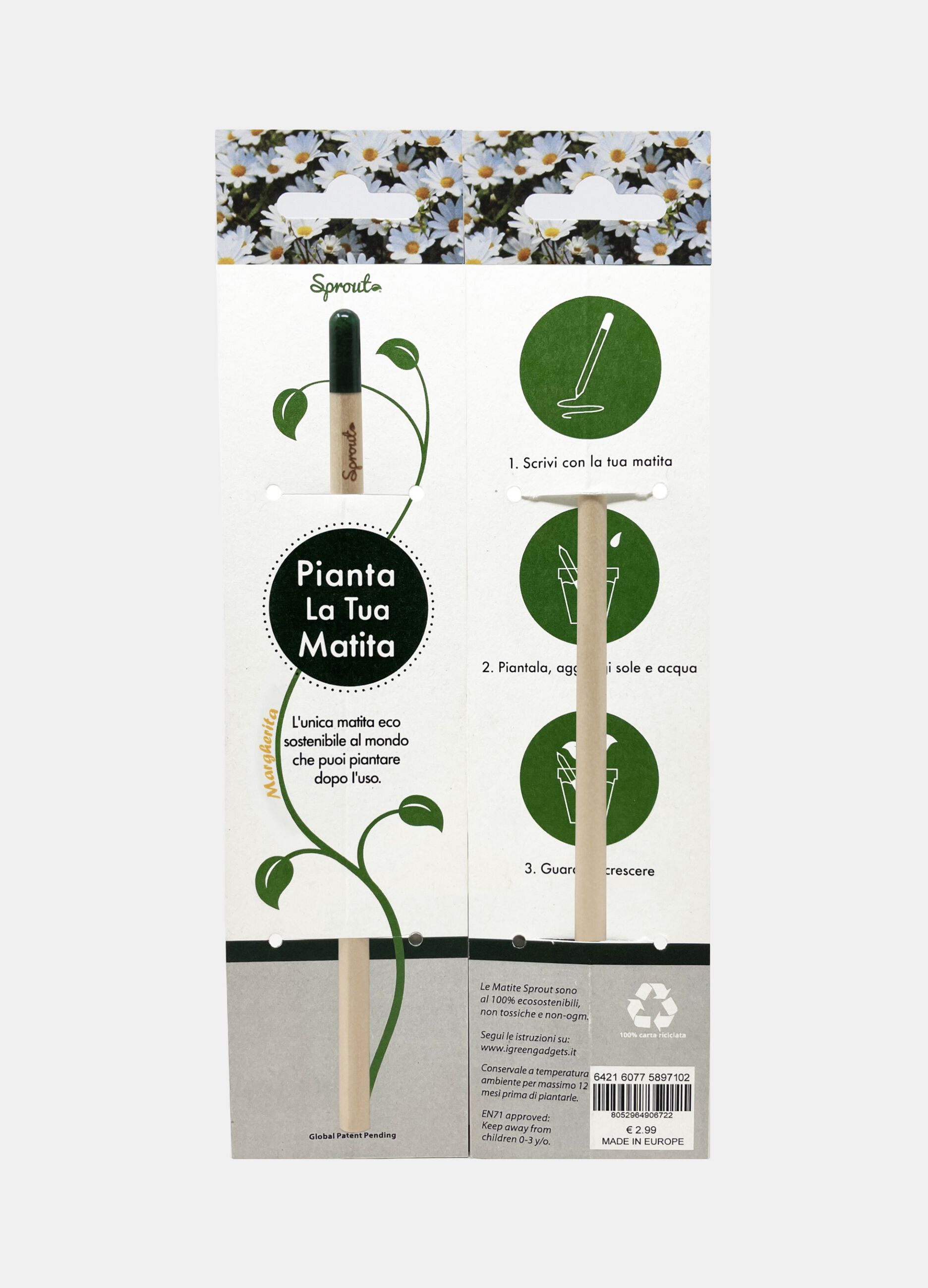 Matita ecosostenibile con semi Made in Italy_0