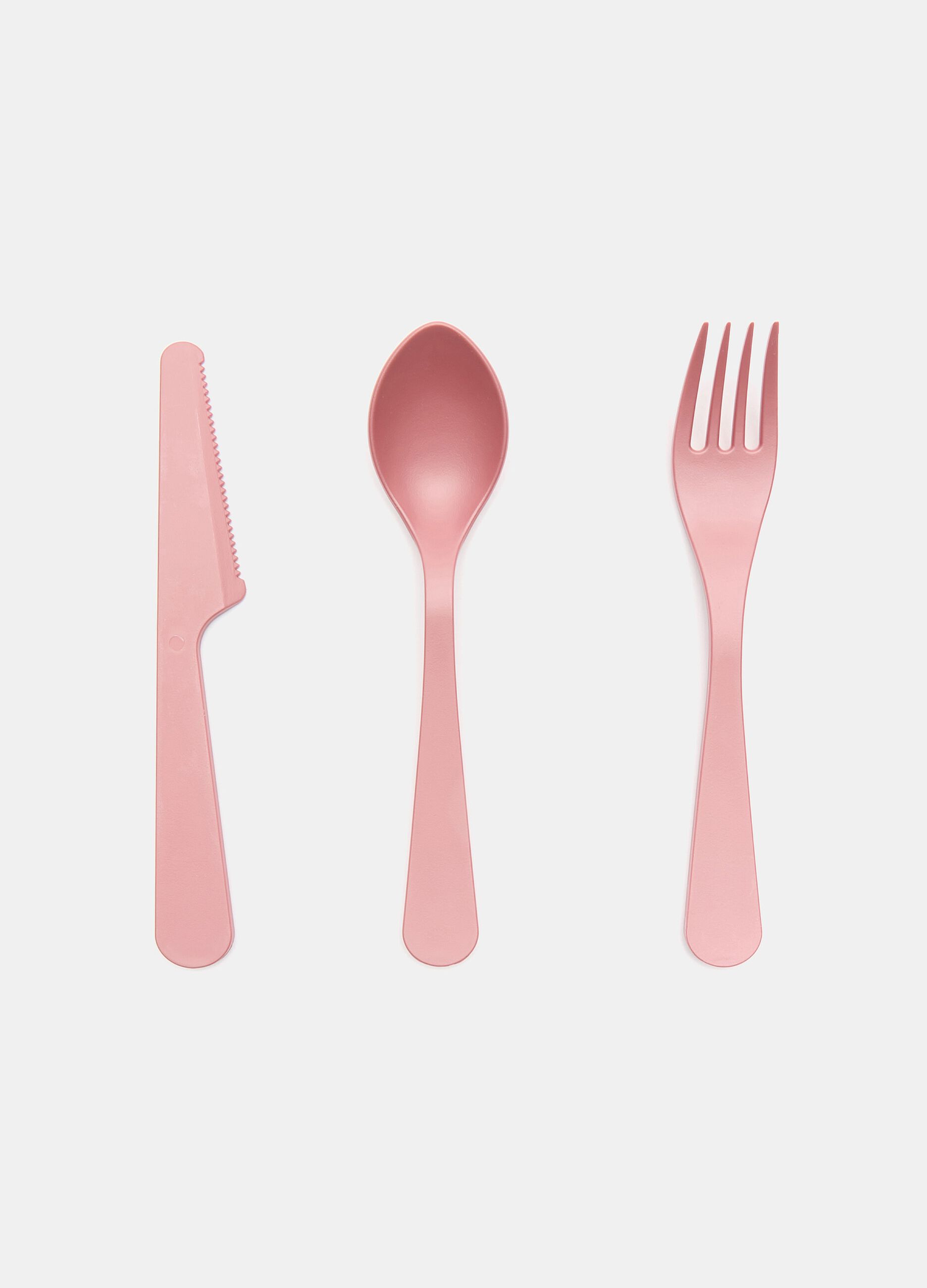 Set posate riutilizzabili in plastica riciclata _0