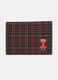 Tovaglietta tartan con ricamo Teddy Bear_0