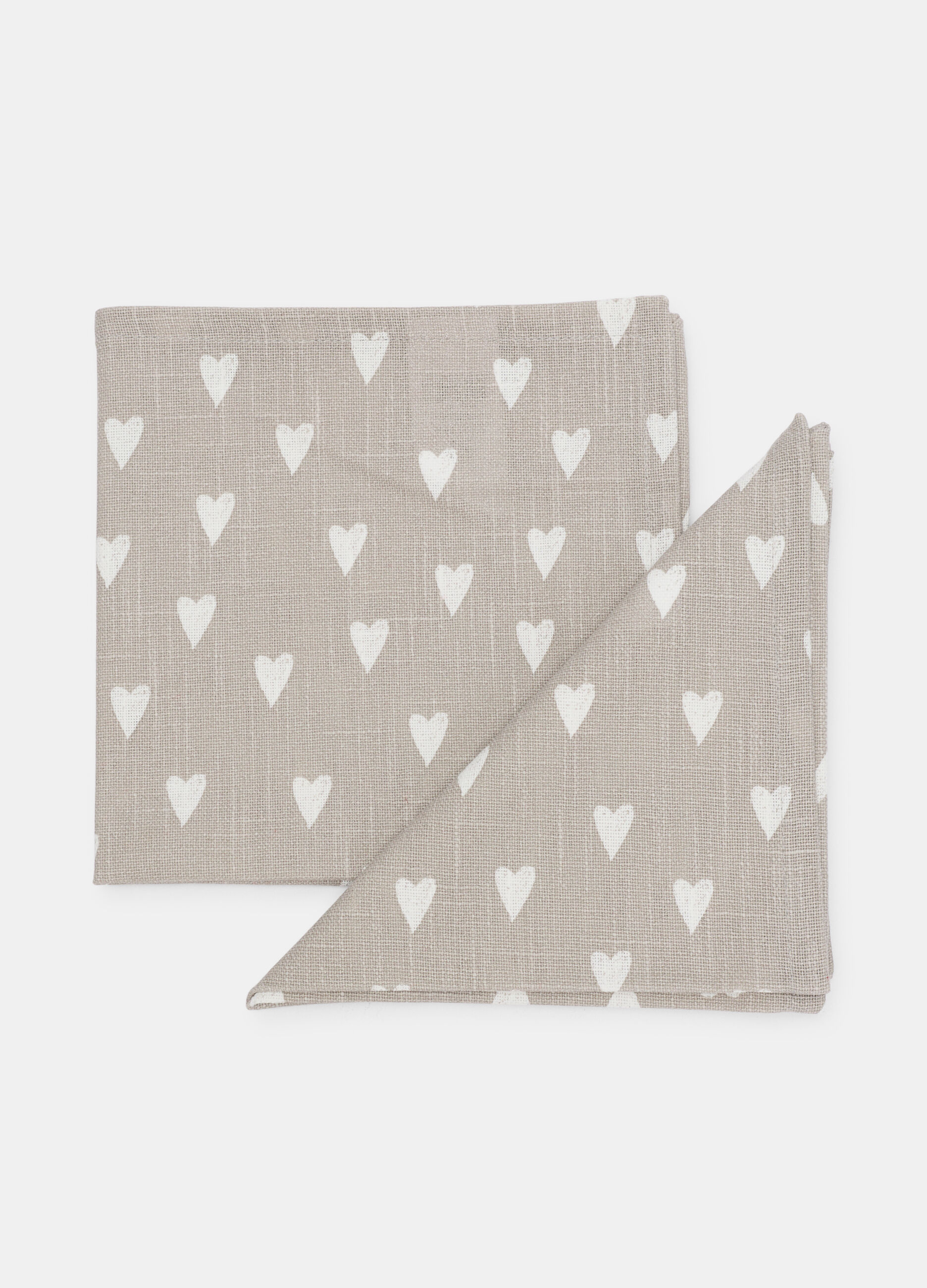 2 pack tovaglioli in cotone a cuori_0