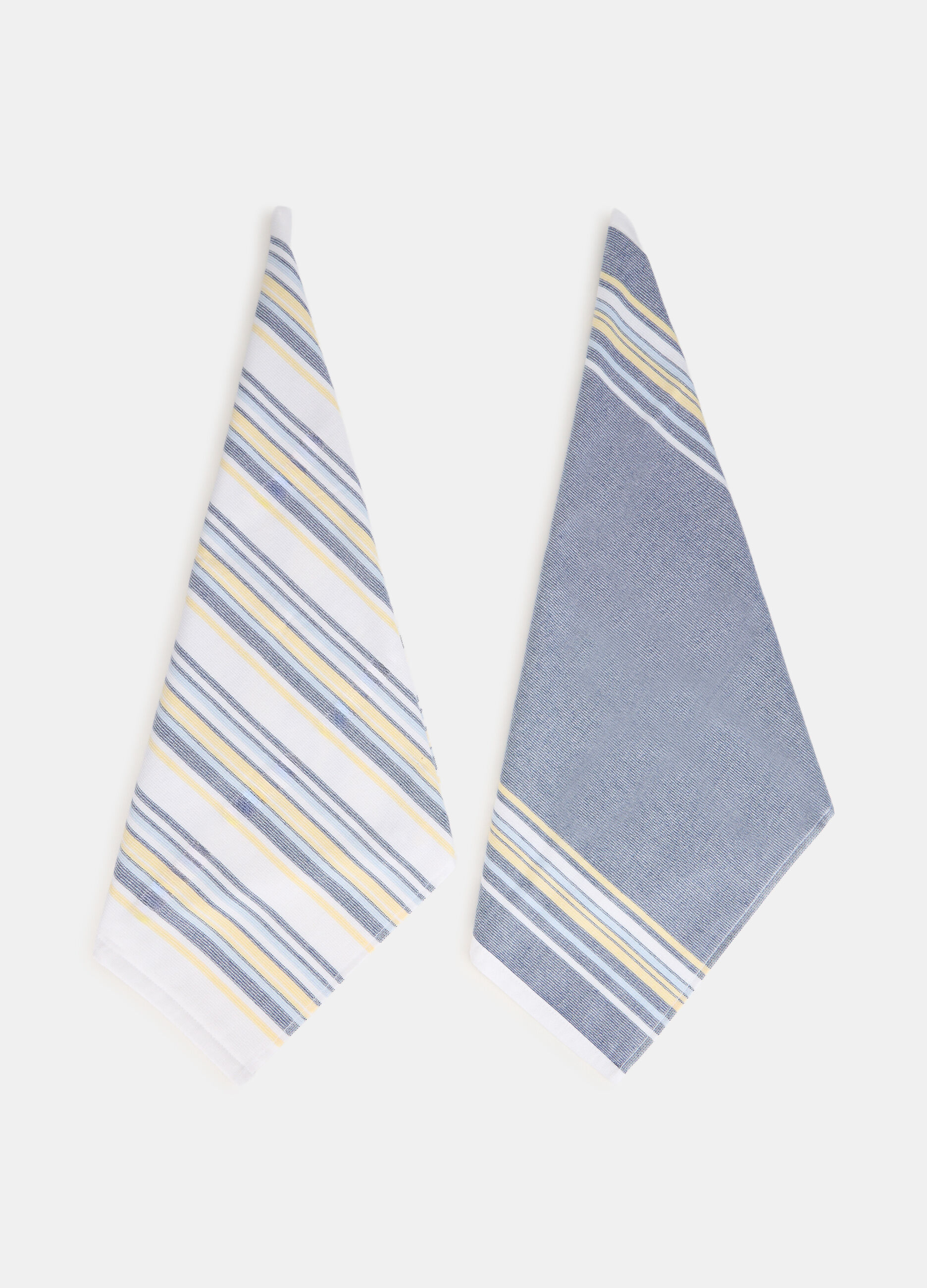 2 pack strofinacci a righe in cotone_0