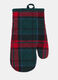 Guanto da forno a scacchi in cotone_0