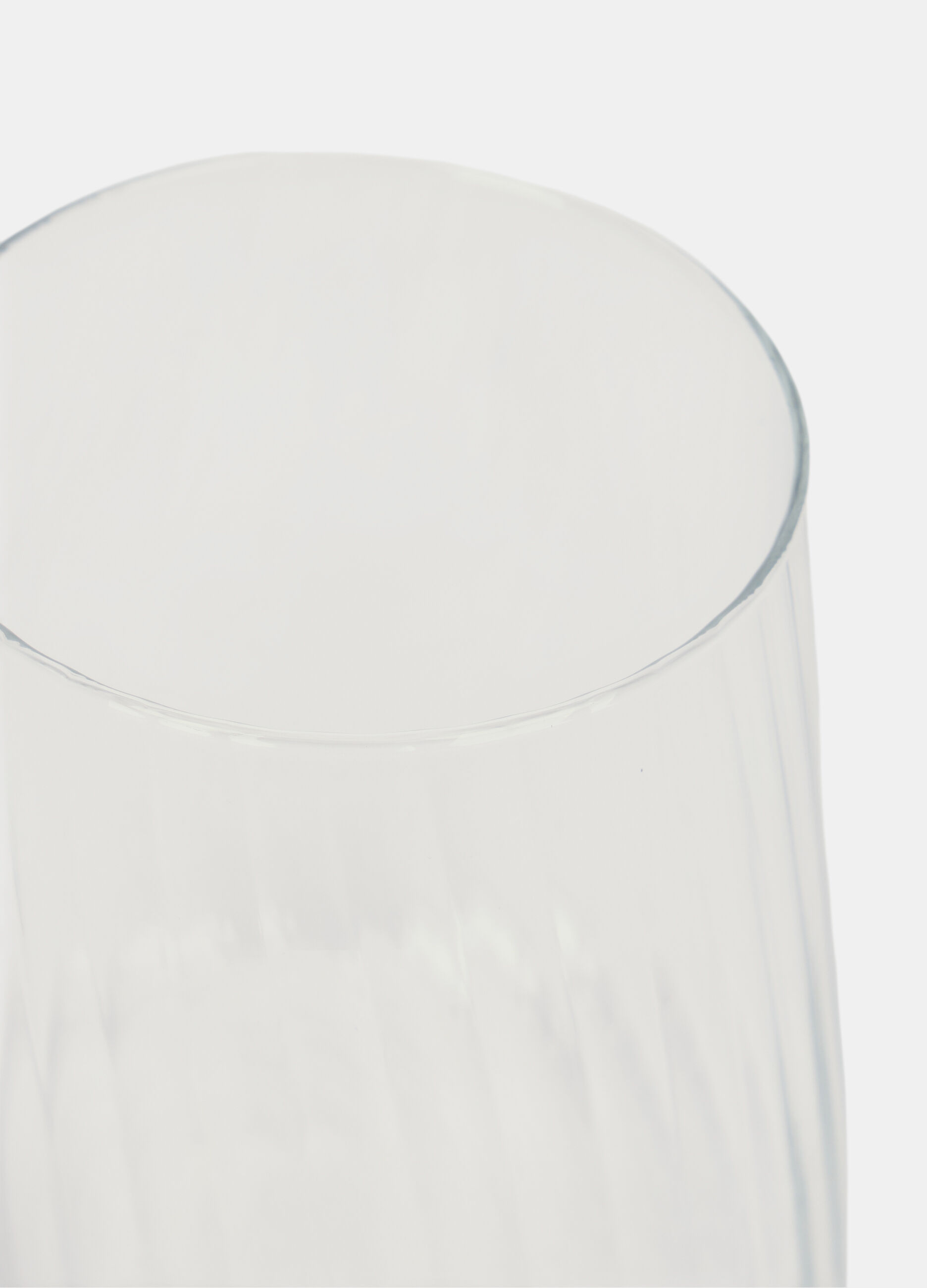 Bicchiere in vetro effetto opaco_1