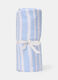 Striped beach towel in cotton_0