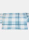 Single-bed duvet cover in check cotton_0