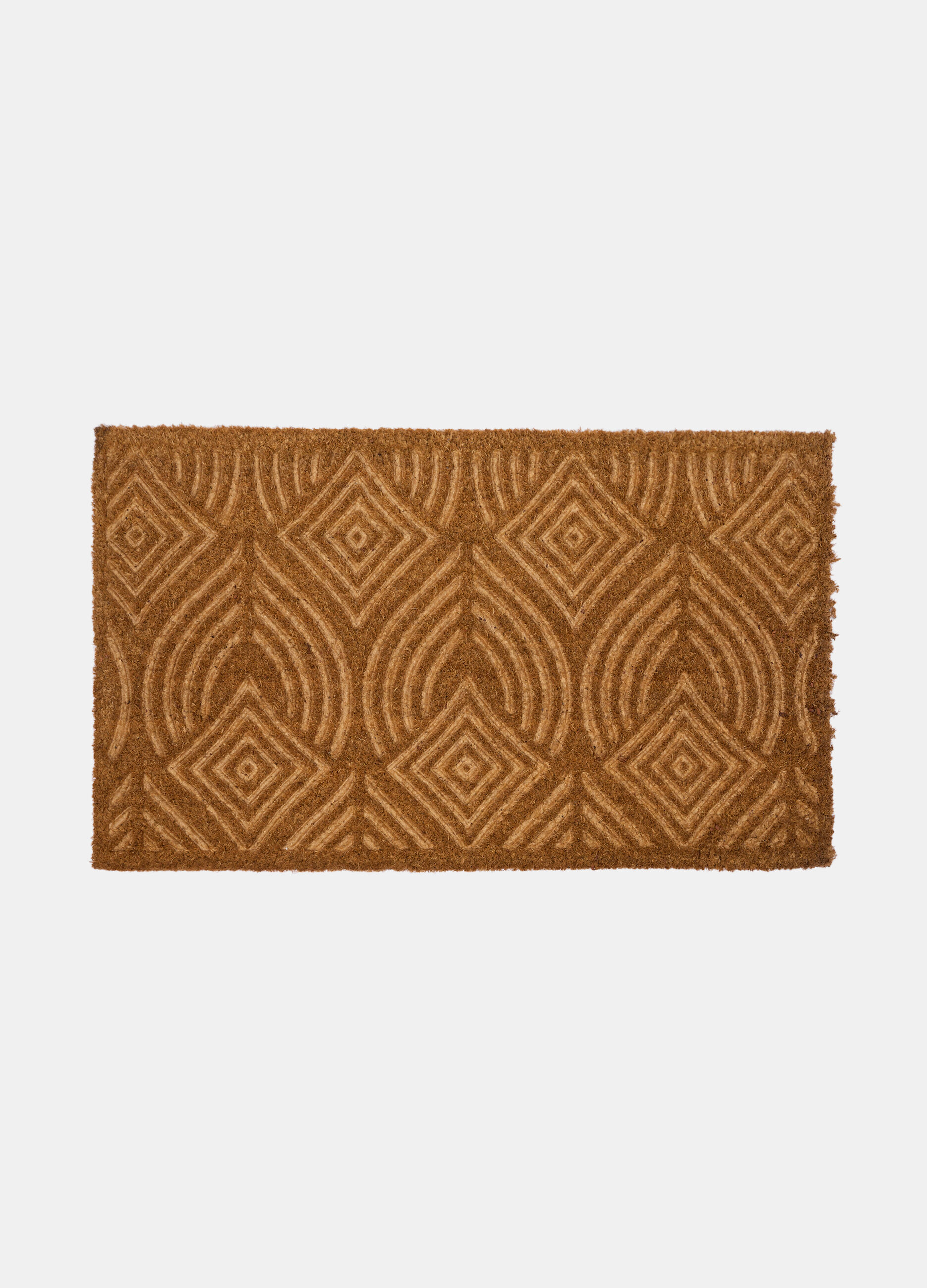 Decorated coconut fibre doormat_0