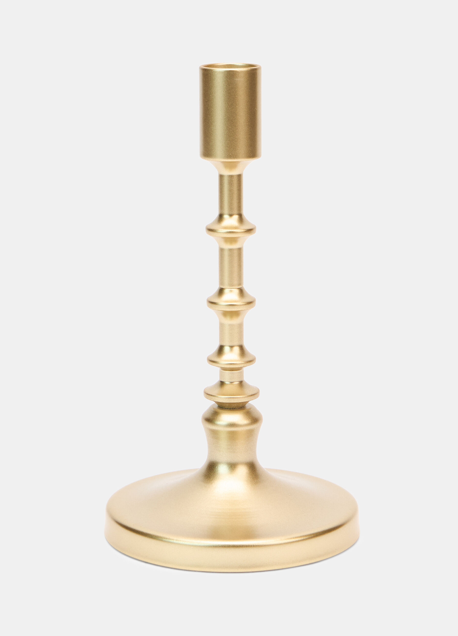 Candelabro grande in ferro satinato_0