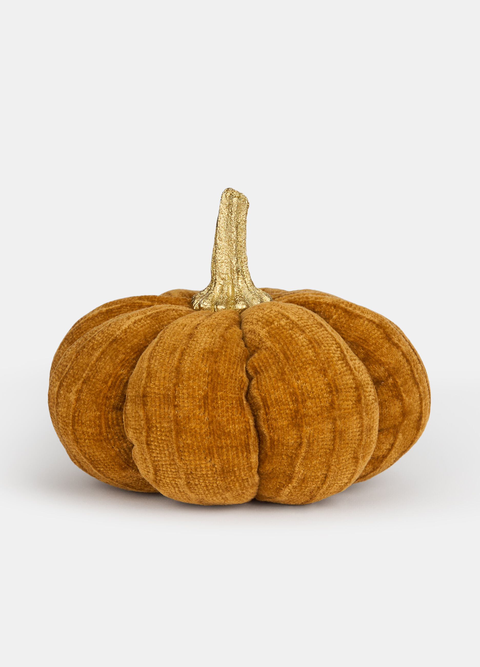 Zucca decorativa media con dettaglio oro_0