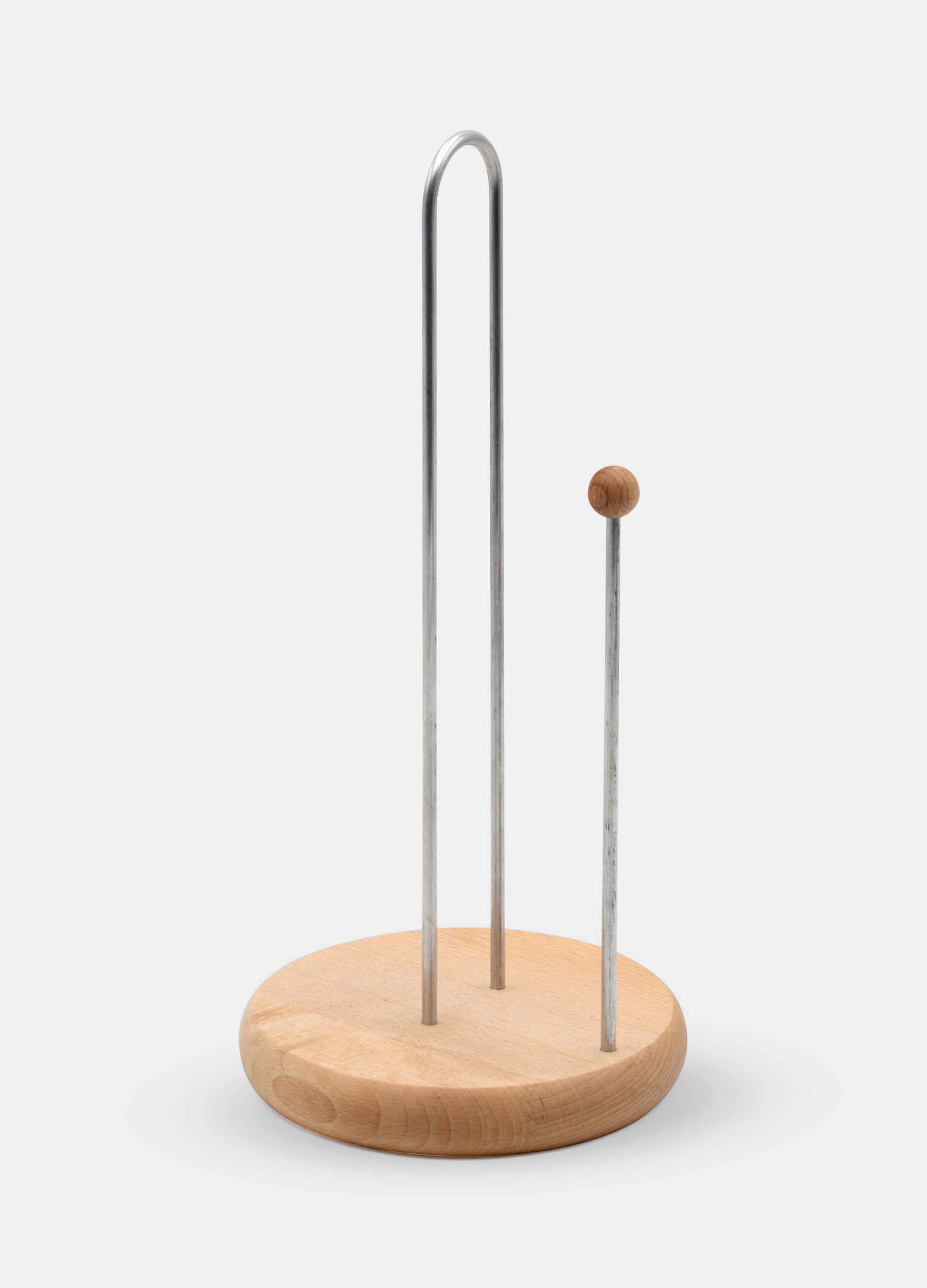Porta rotolo con base il legno