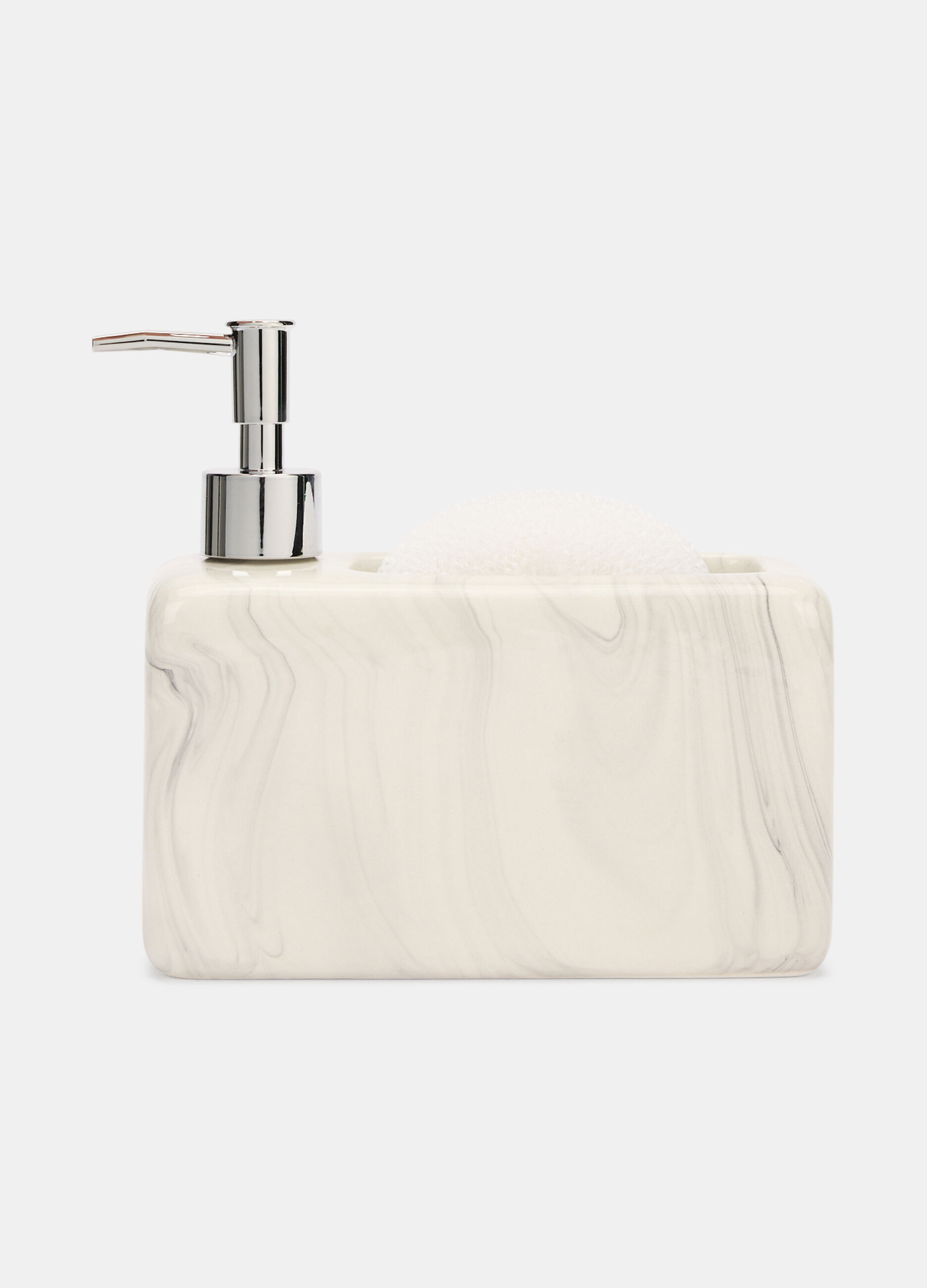 Dispenser sapone con porta spugna_0